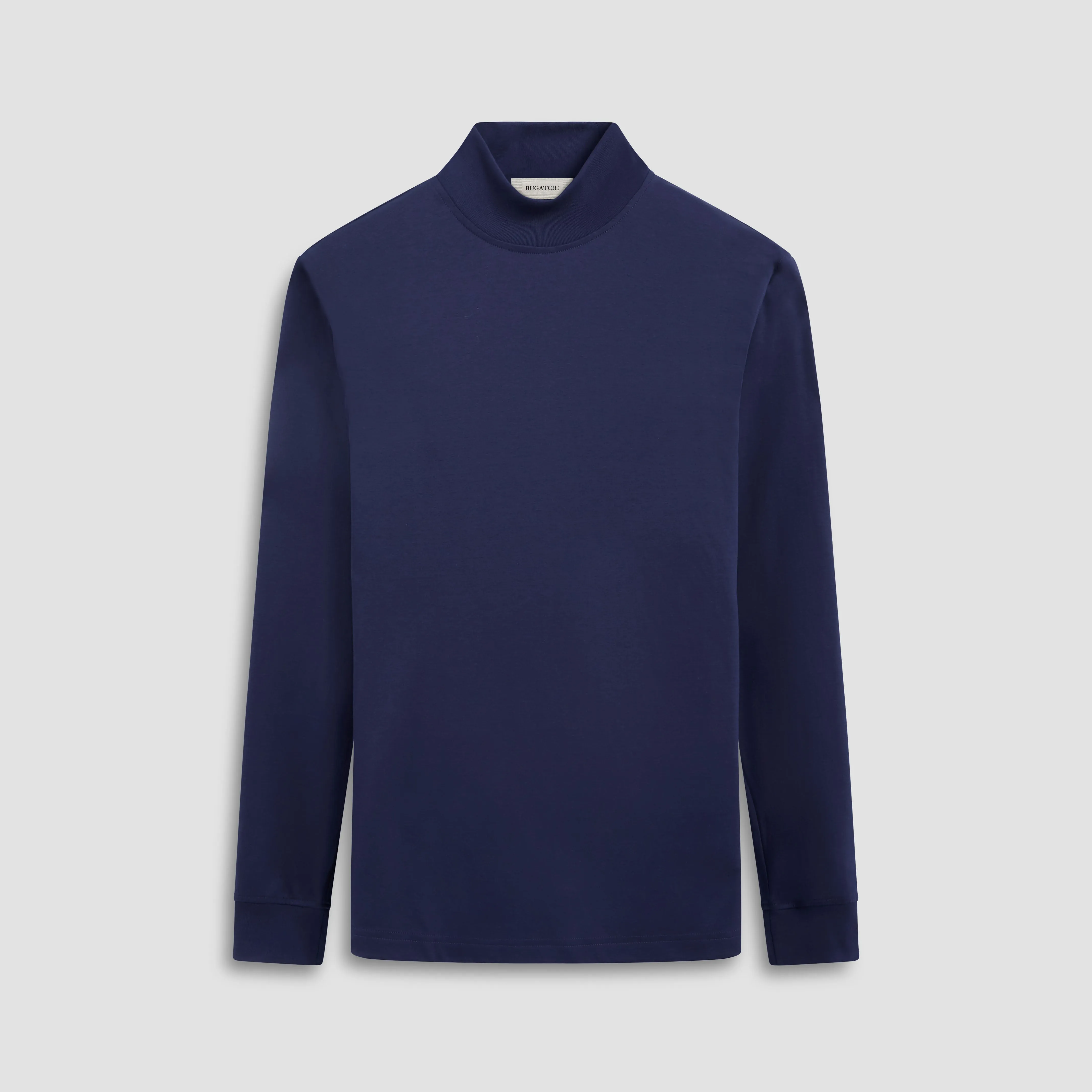 Solid Color Mock Neck Pullover sold by Bugatchi