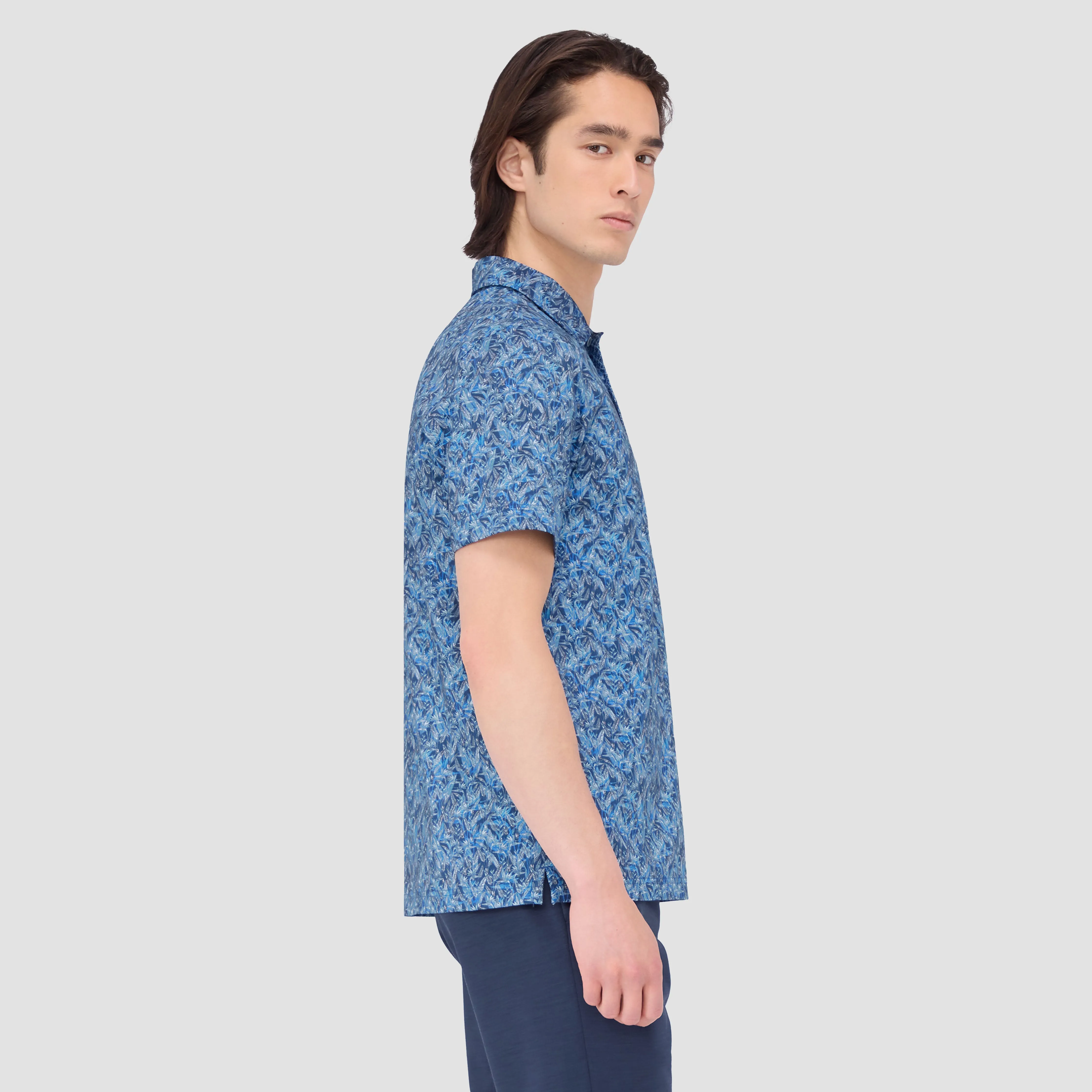 Vincent Double Sided Floral/Mesh OoohCotton Polo sold by Bugatchi product image thumbnail 3