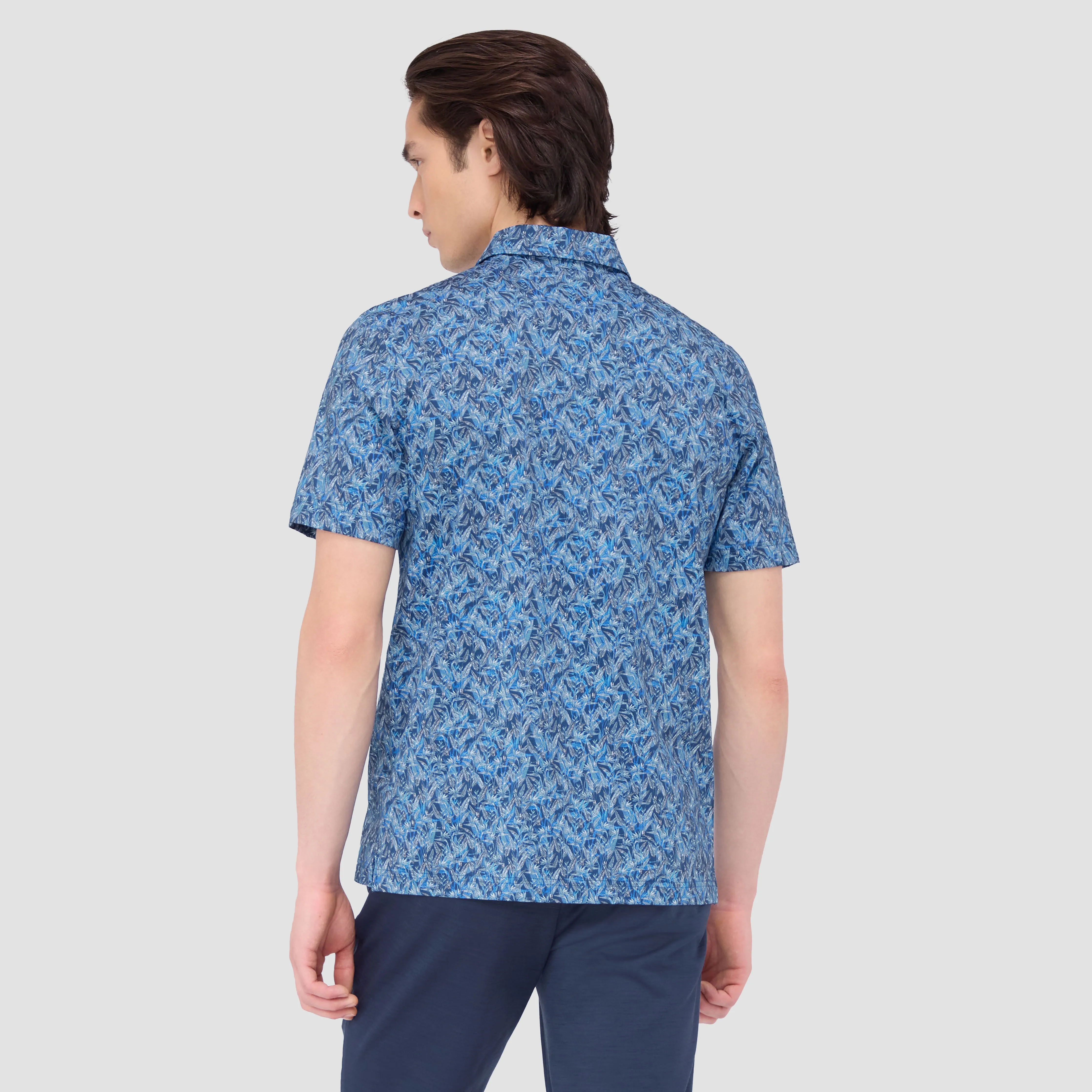Vincent Double Sided Floral/Mesh OoohCotton Polo sold by Bugatchi product image thumbnail 4