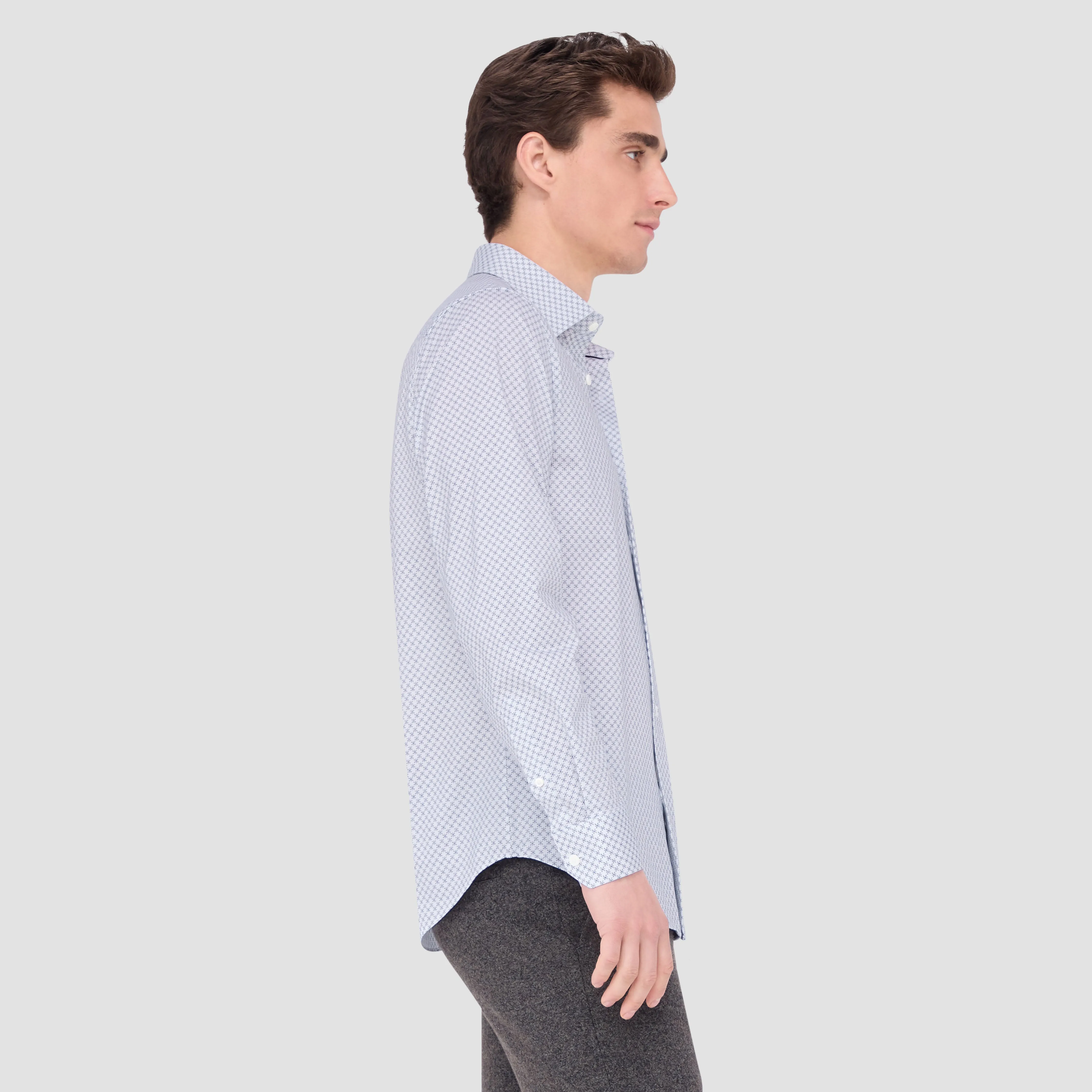 James Geometric OoohCotton Shirt sold by Bugatchi product image thumbnail 3
