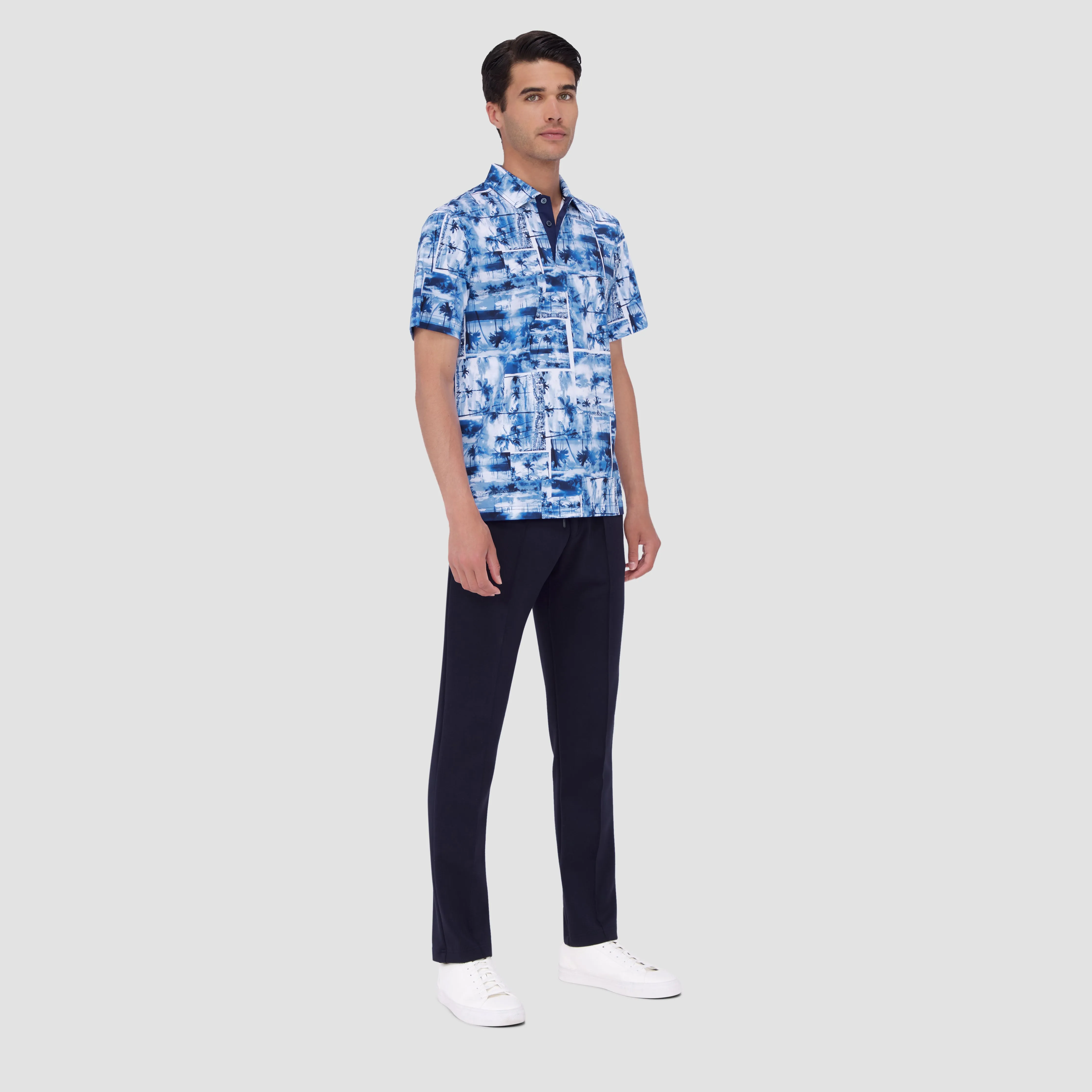 Hendrix Tropical Collage Polo sold by Bugatchi product image thumbnail 5
