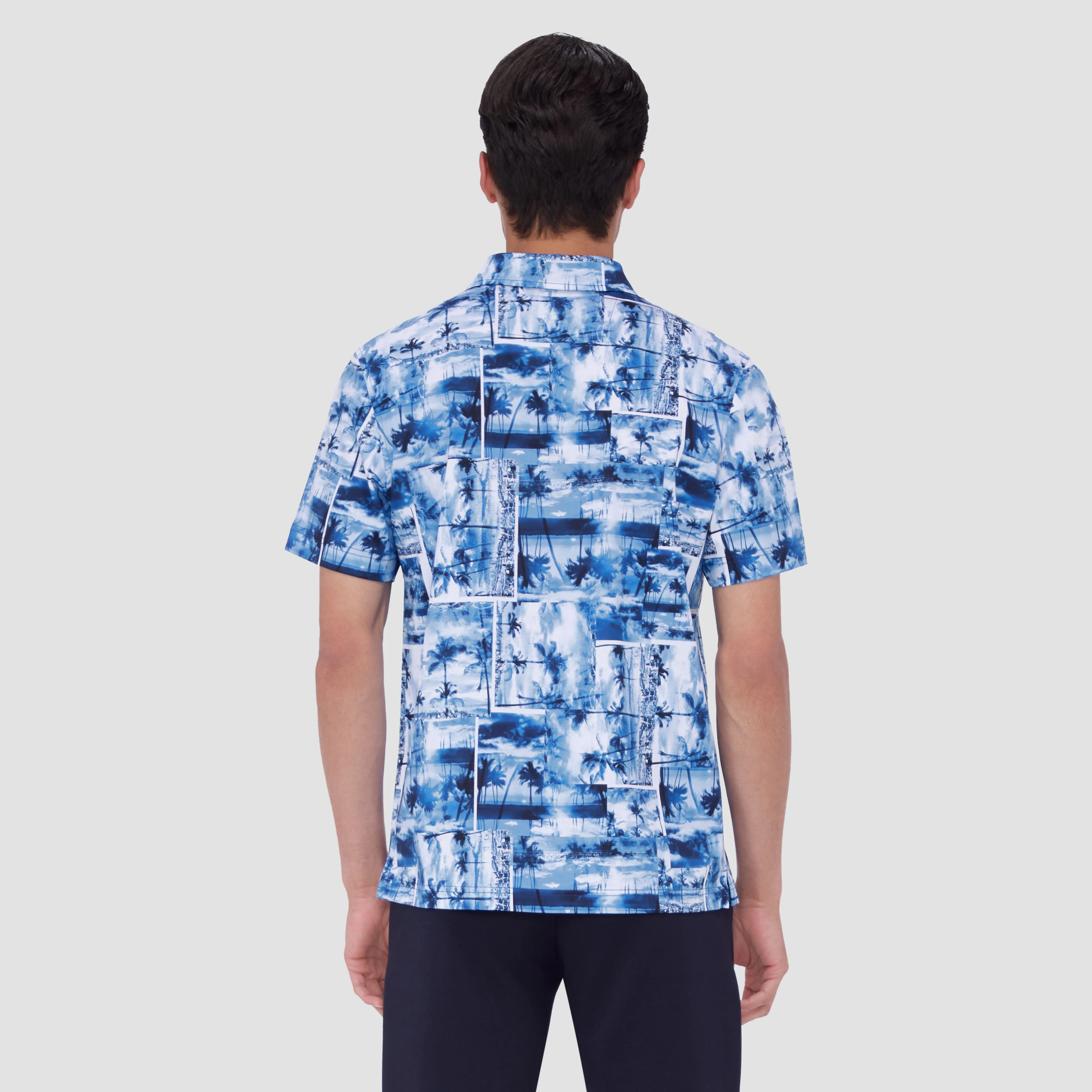 Hendrix Tropical Collage Polo sold by Bugatchi product image thumbnail 4