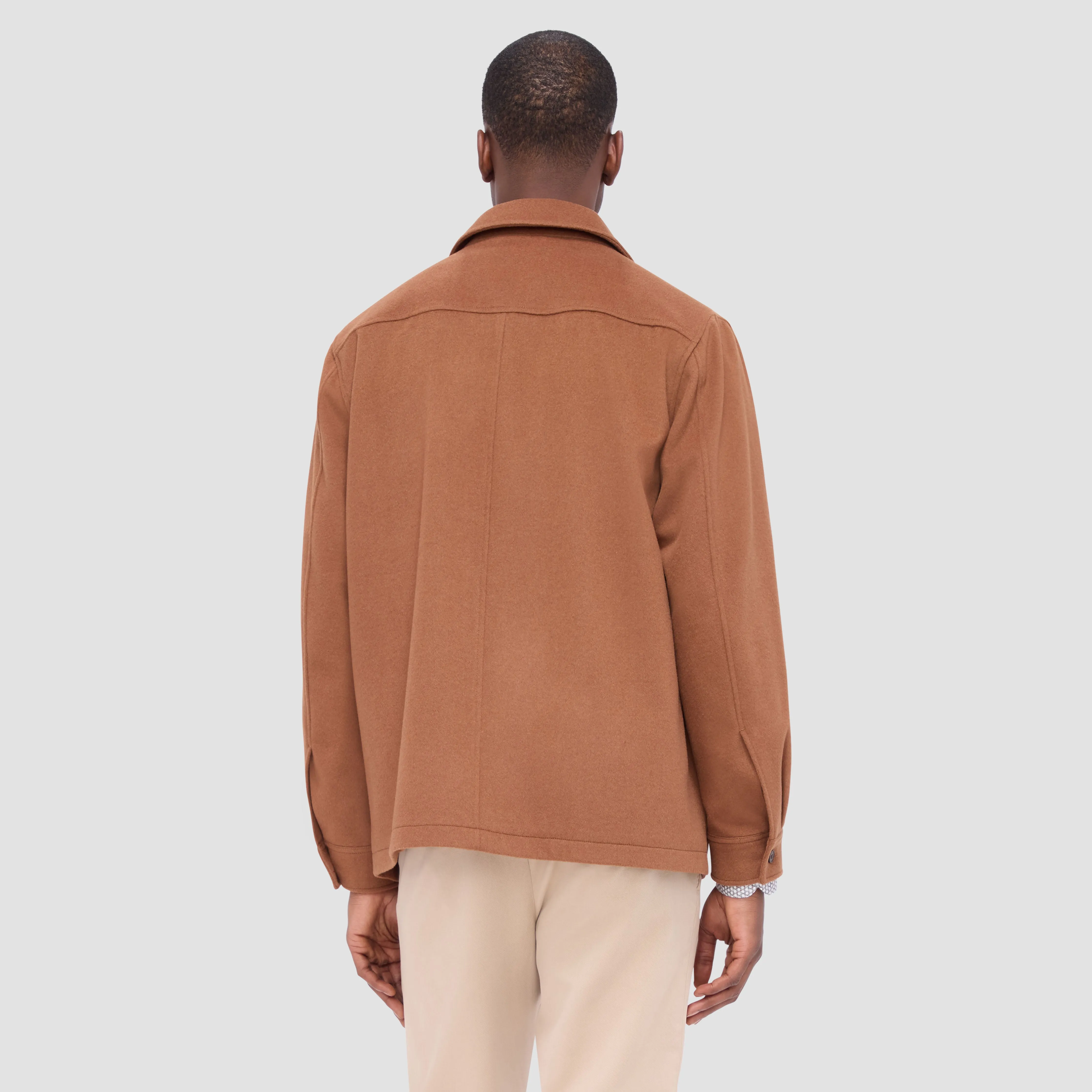 Wool Cashmere Shirt Jacket sold by Bugatchi product image thumbnail 4