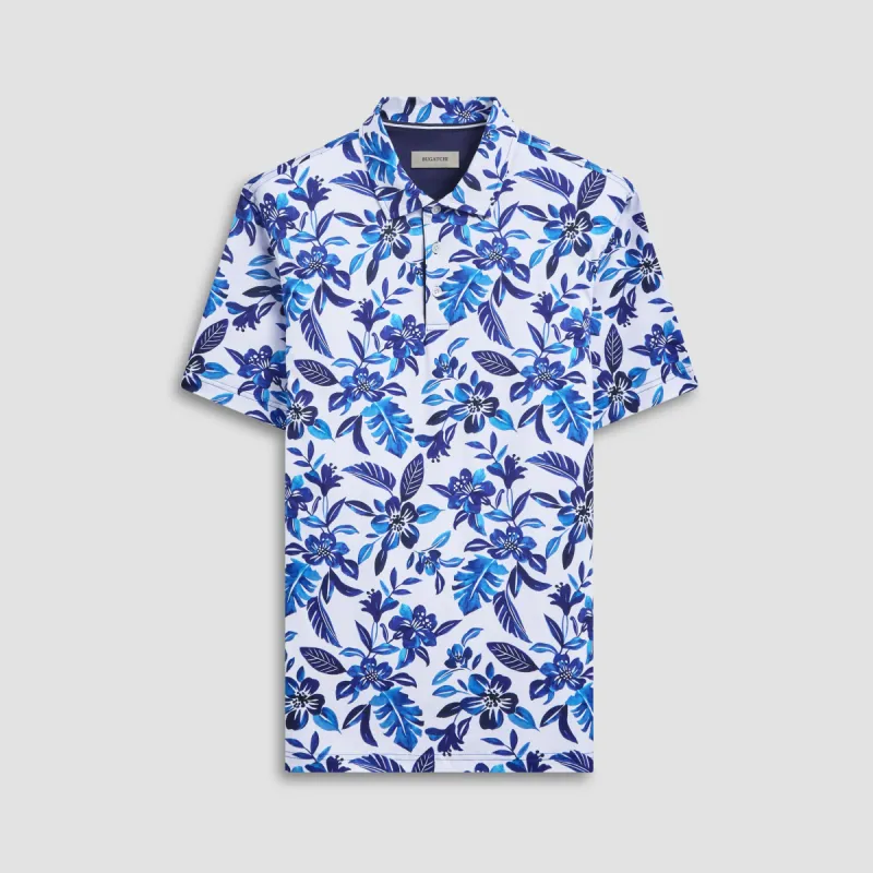 Hendrix Floral Print Polo sold by Bugatchi
