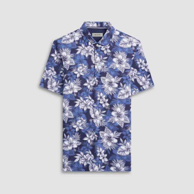 Hendrix Floral Print Polo sold by Bugatchi