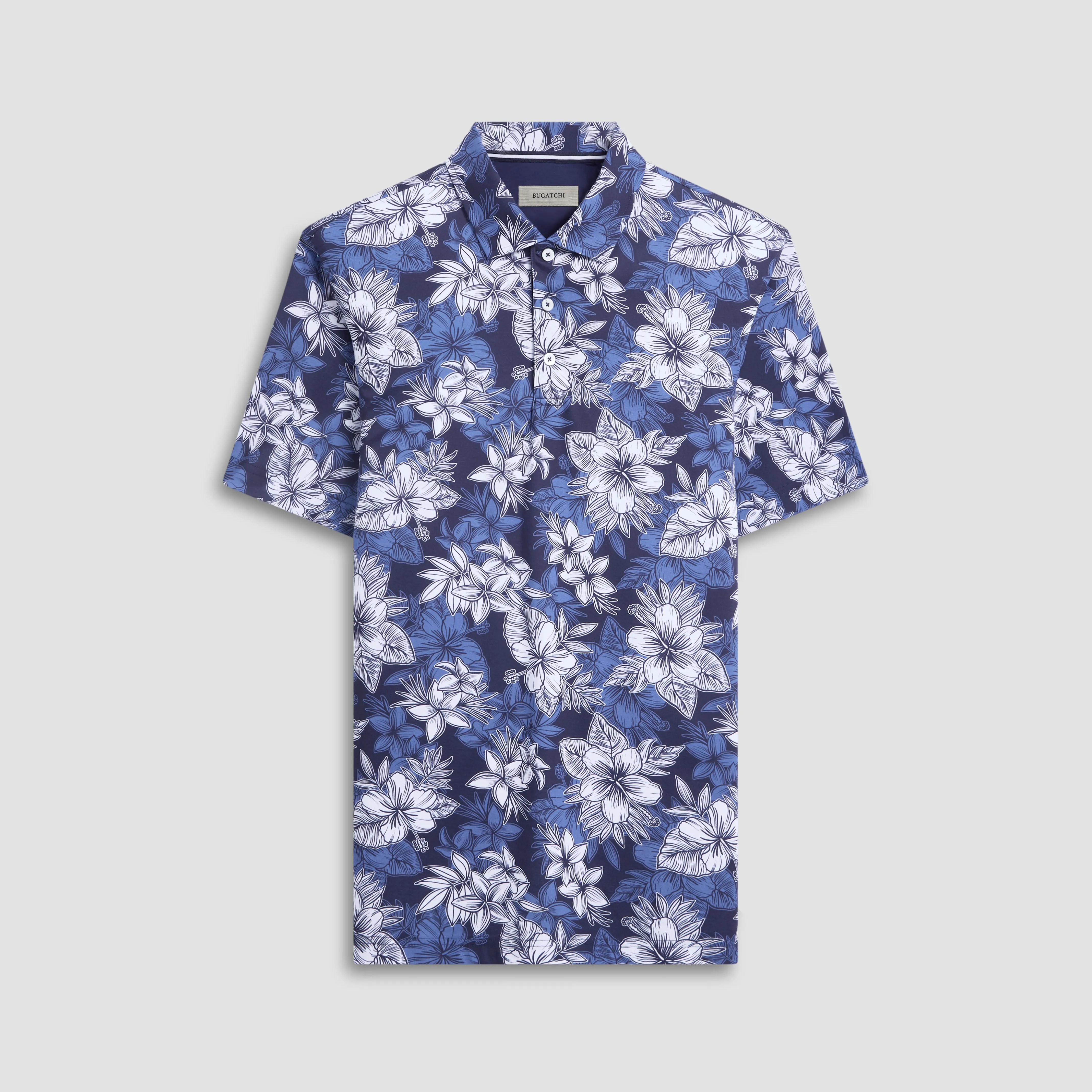 Hendrix Floral Print Polo sold by Bugatchi