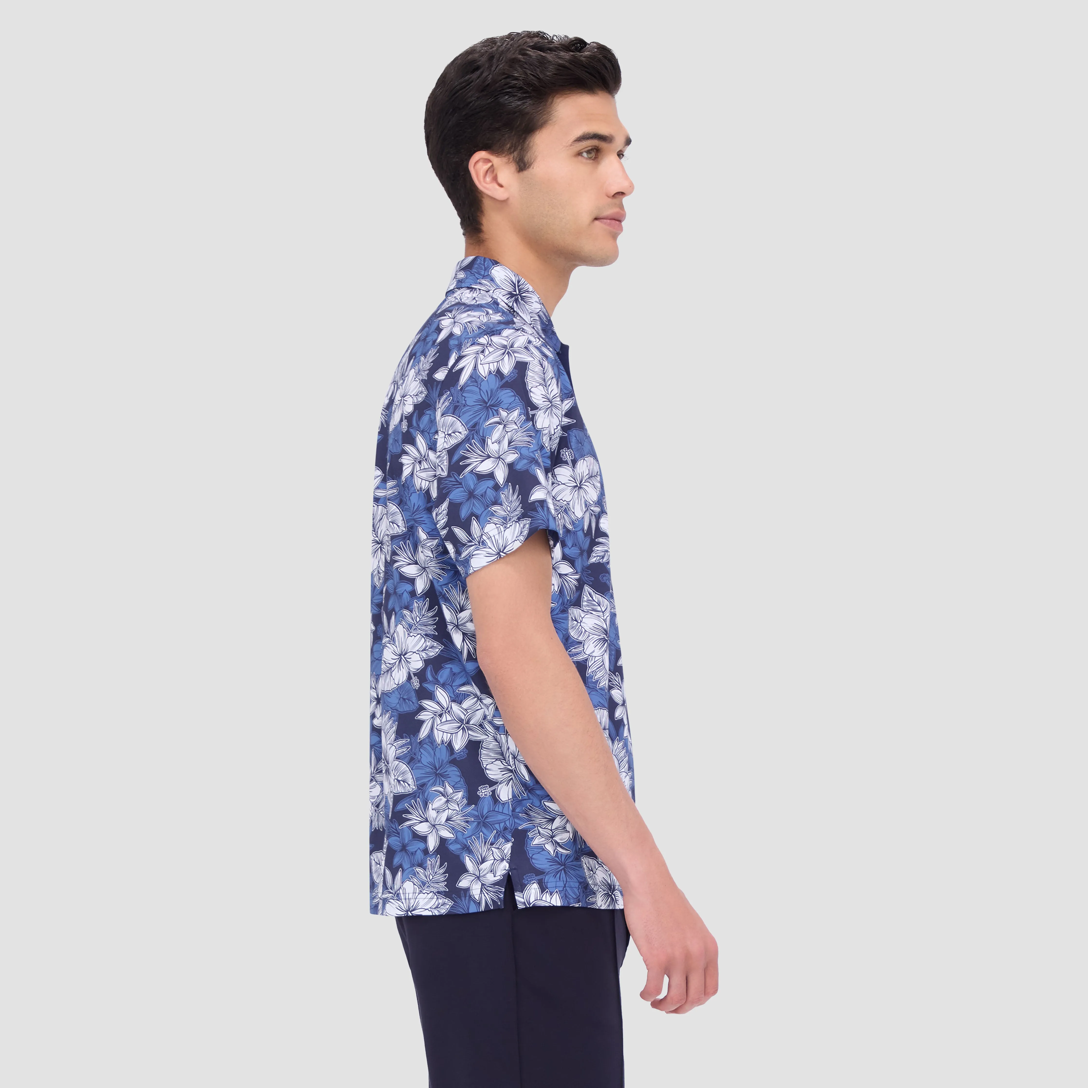 Hendrix Floral Print Polo sold by Bugatchi product image thumbnail 3