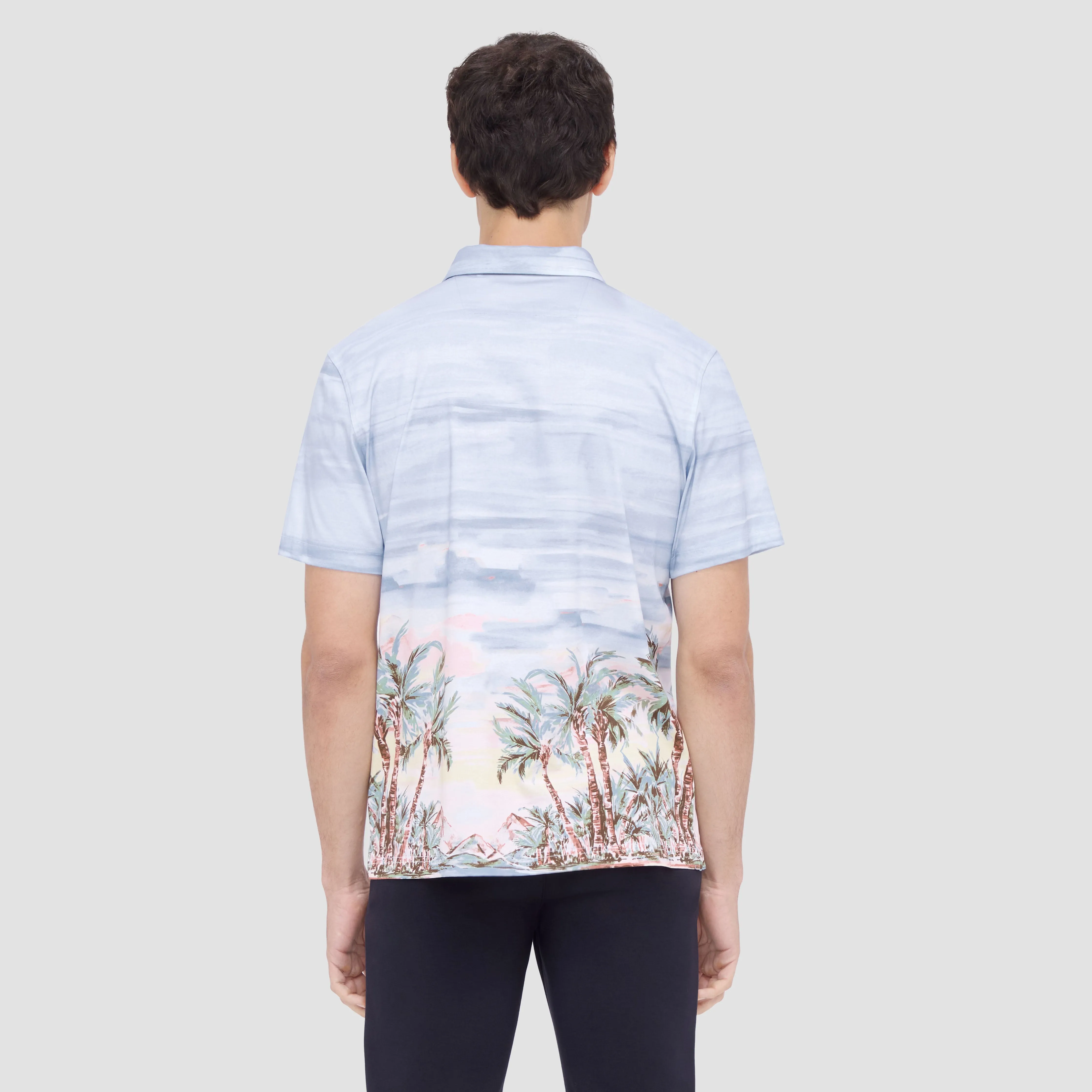 Hendrix Tropical Print Polo sold by Bugatchi product image thumbnail 4