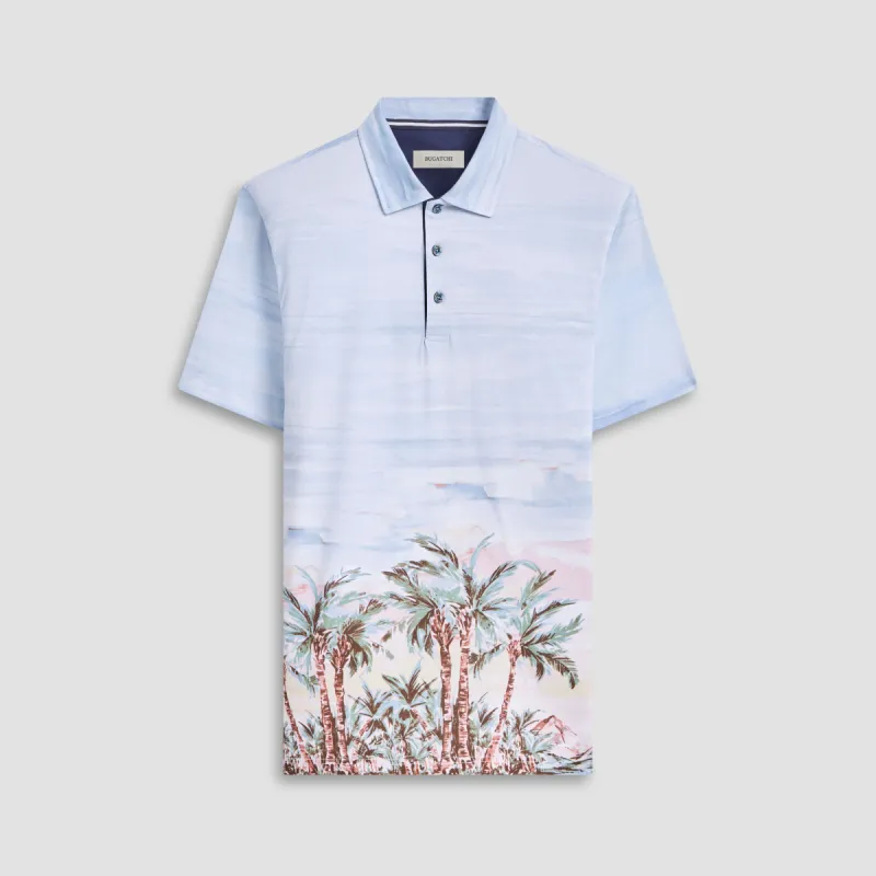 Hendrix Tropical Print Polo sold by Bugatchi