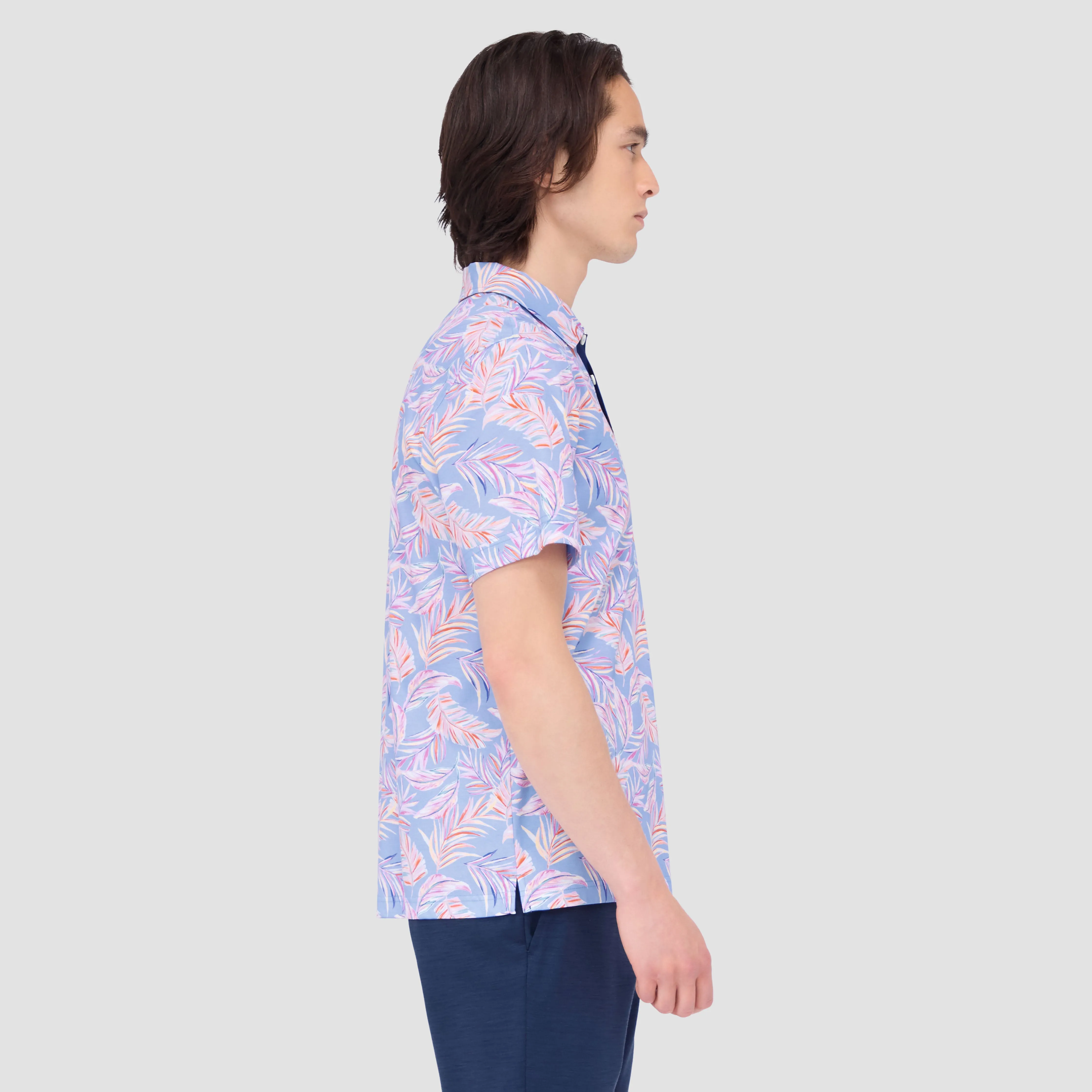 Hendrix Leaf Print Polo sold by Bugatchi product image thumbnail 3