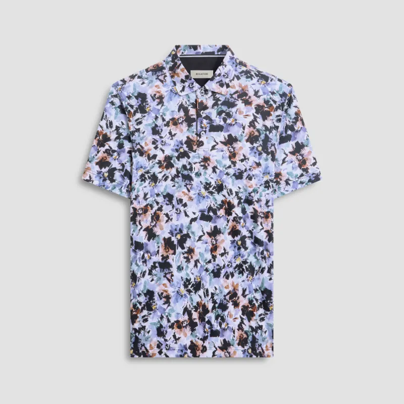 Hendrix Abstract Print Polo sold by Bugatchi