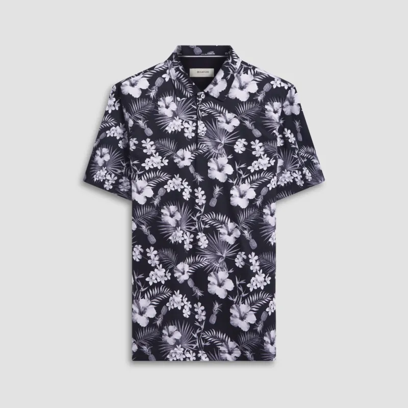 Hendrix Floral Print Polo sold by Bugatchi