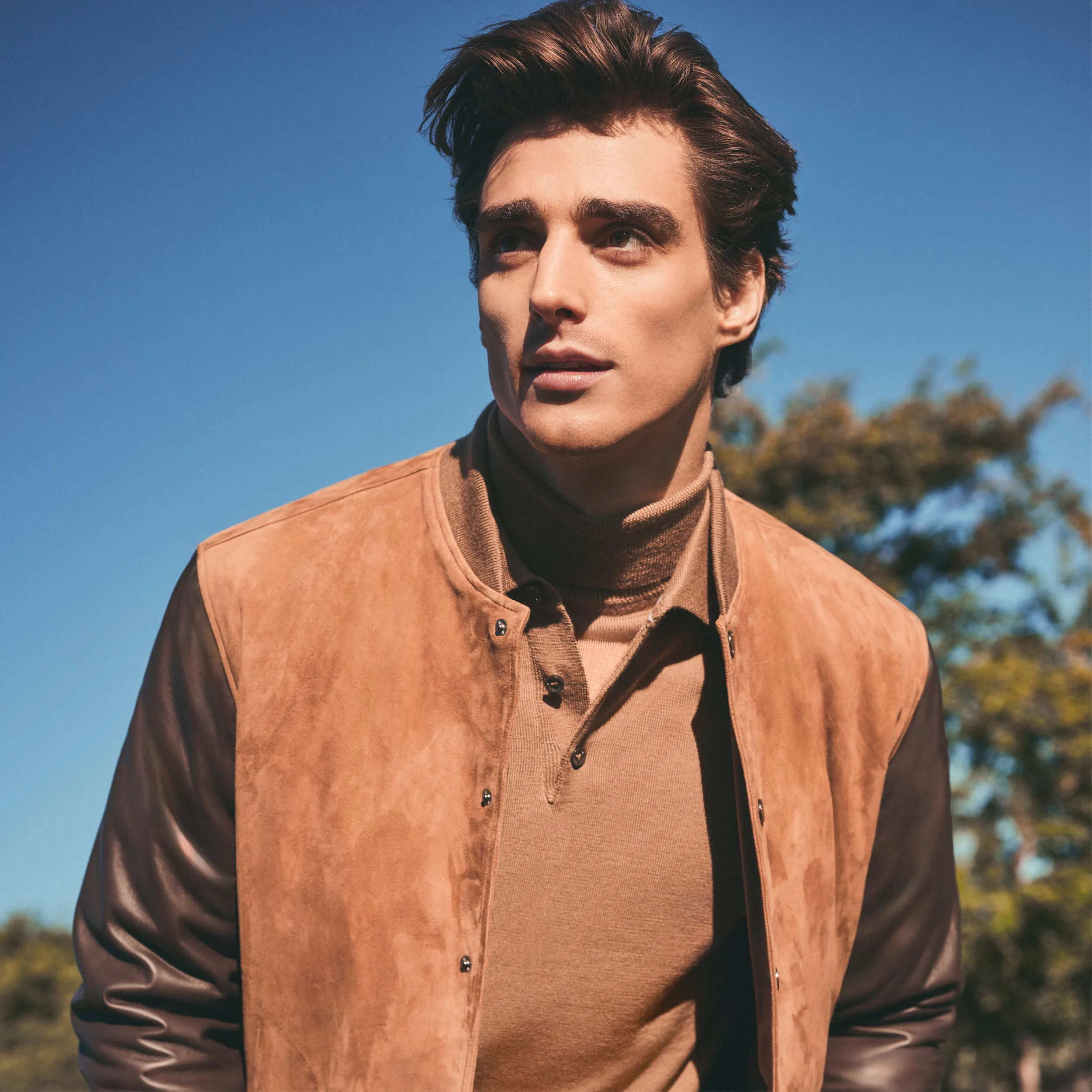 Suede & Leather Jacket sold by Bugatchi