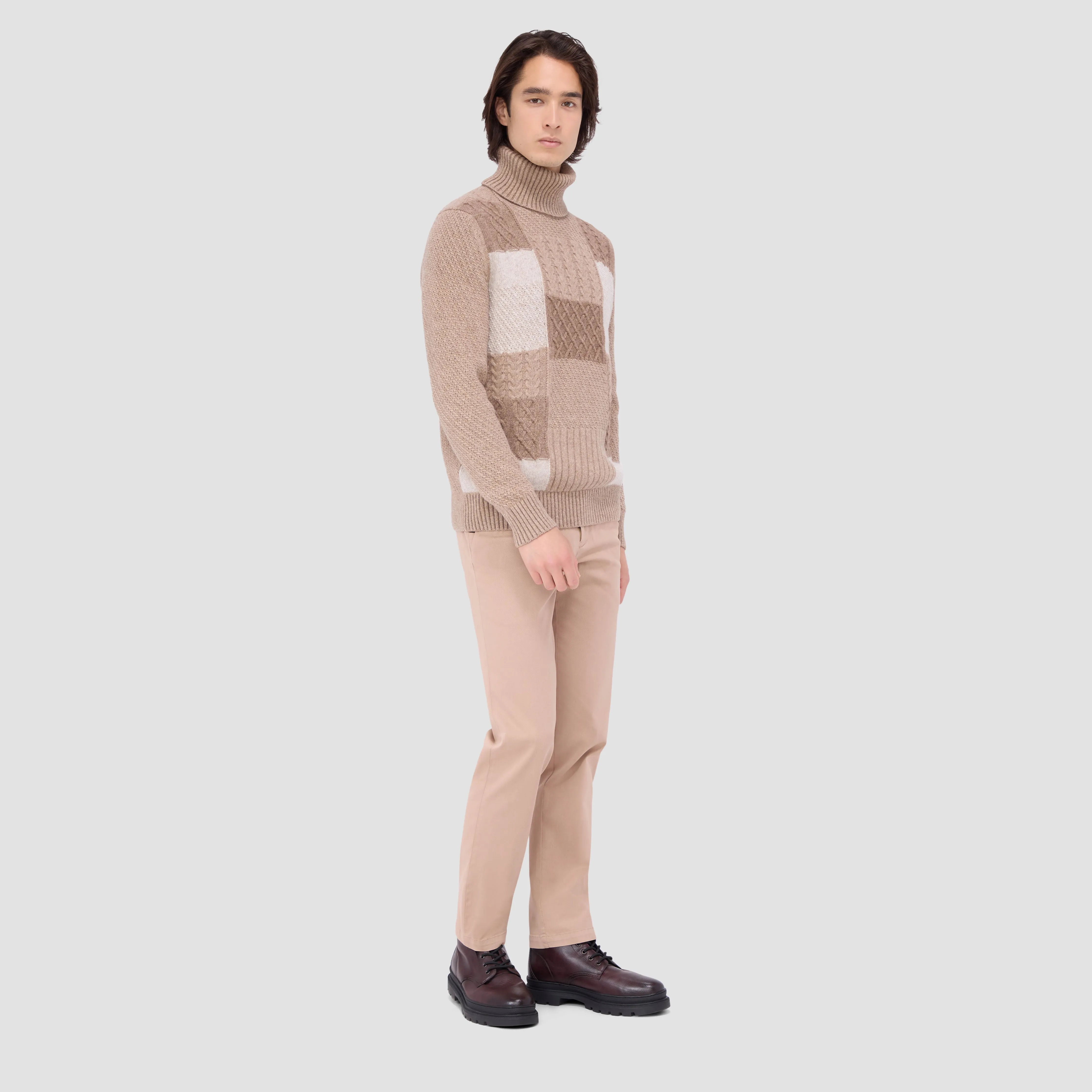 Mixed Stitch Turtleneck Sweater sold by Bugatchi product image thumbnail 5