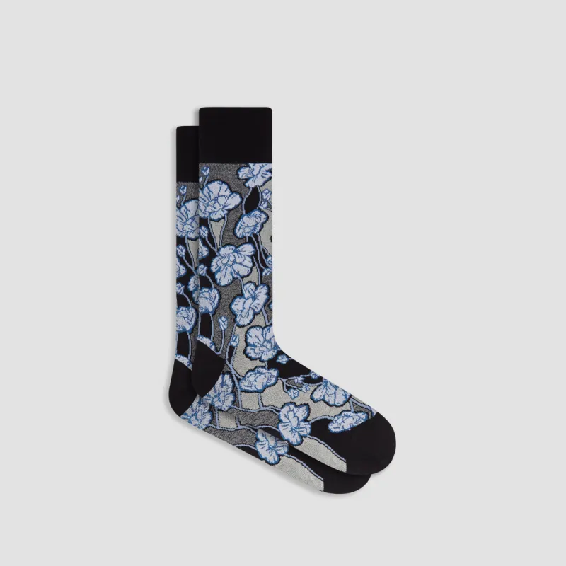 Floral Mid-Calf Socks sold by Bugatchi