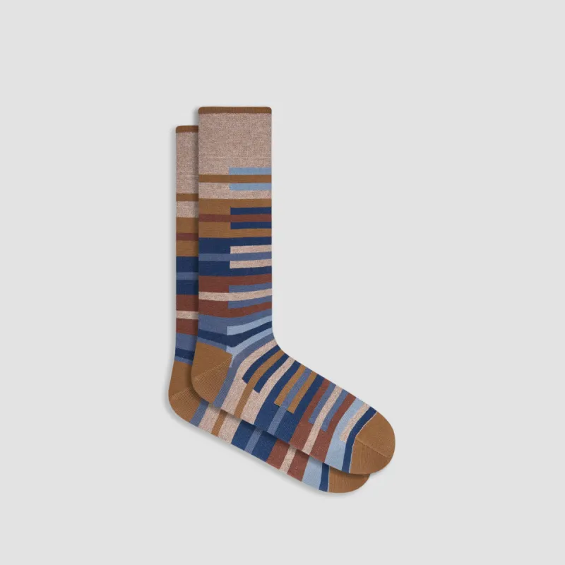 Striped Mid-Calf Socks sold by Bugatchi