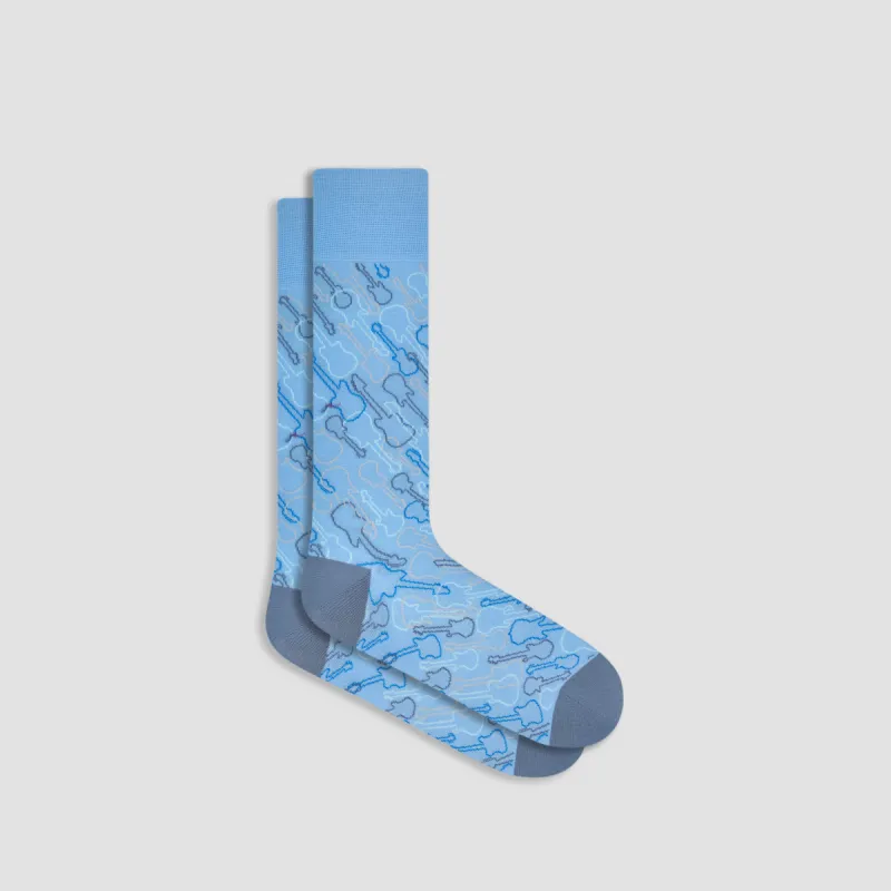 Guitar Mid-Calf Socks sold by Bugatchi