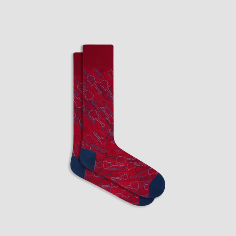 Guitar Mid-Calf Socks sold by Bugatchi