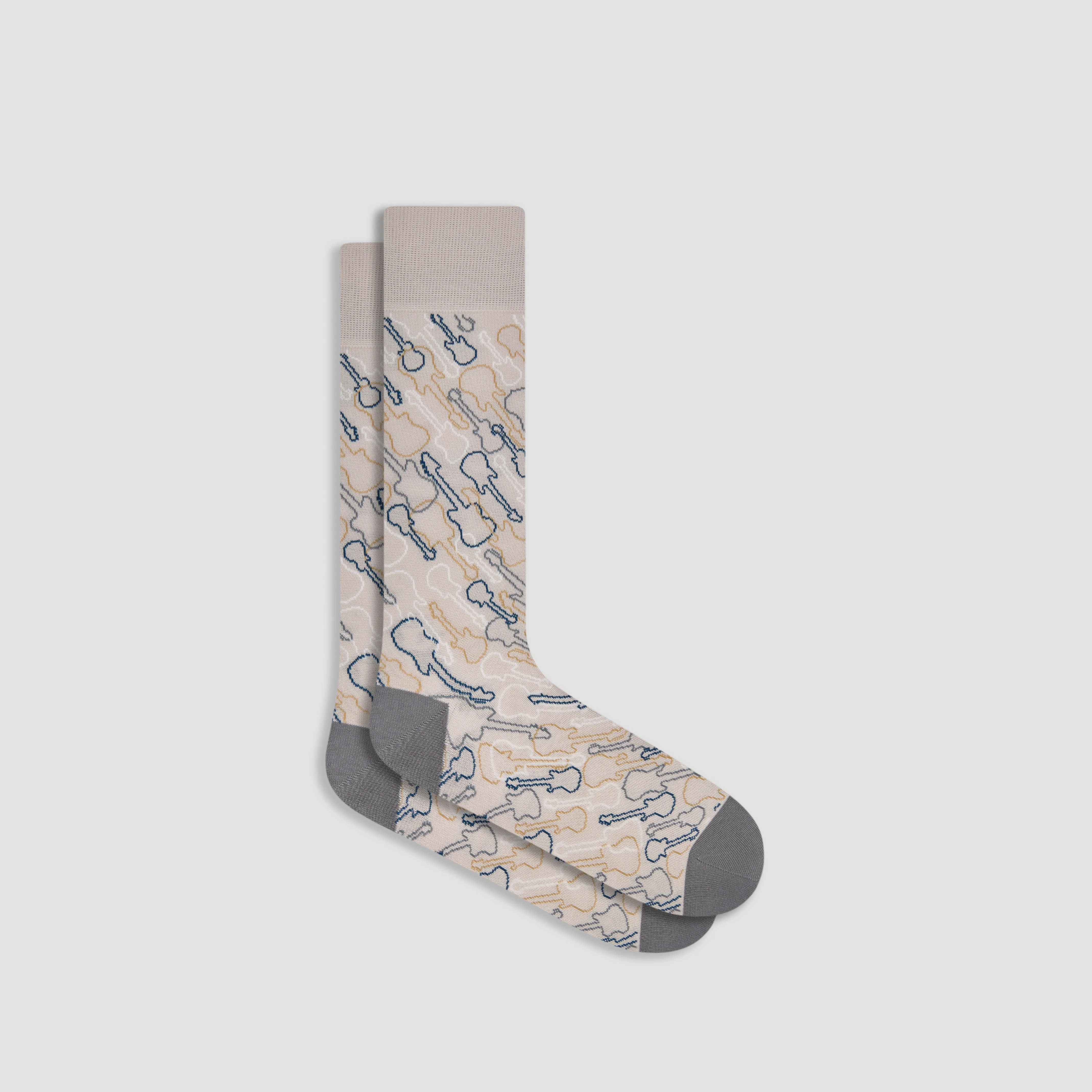 Guitar Mid-Calf Socks sold by Bugatchi