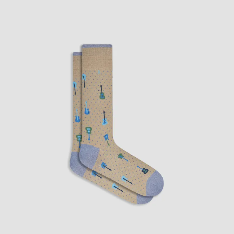 Guitar Mid-Calf Socks sold by Bugatchi
