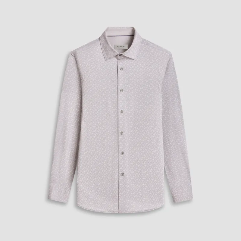 Jimmy Double Sided Geometric/Solid OoohCotton Shirt sold by Bugatchi