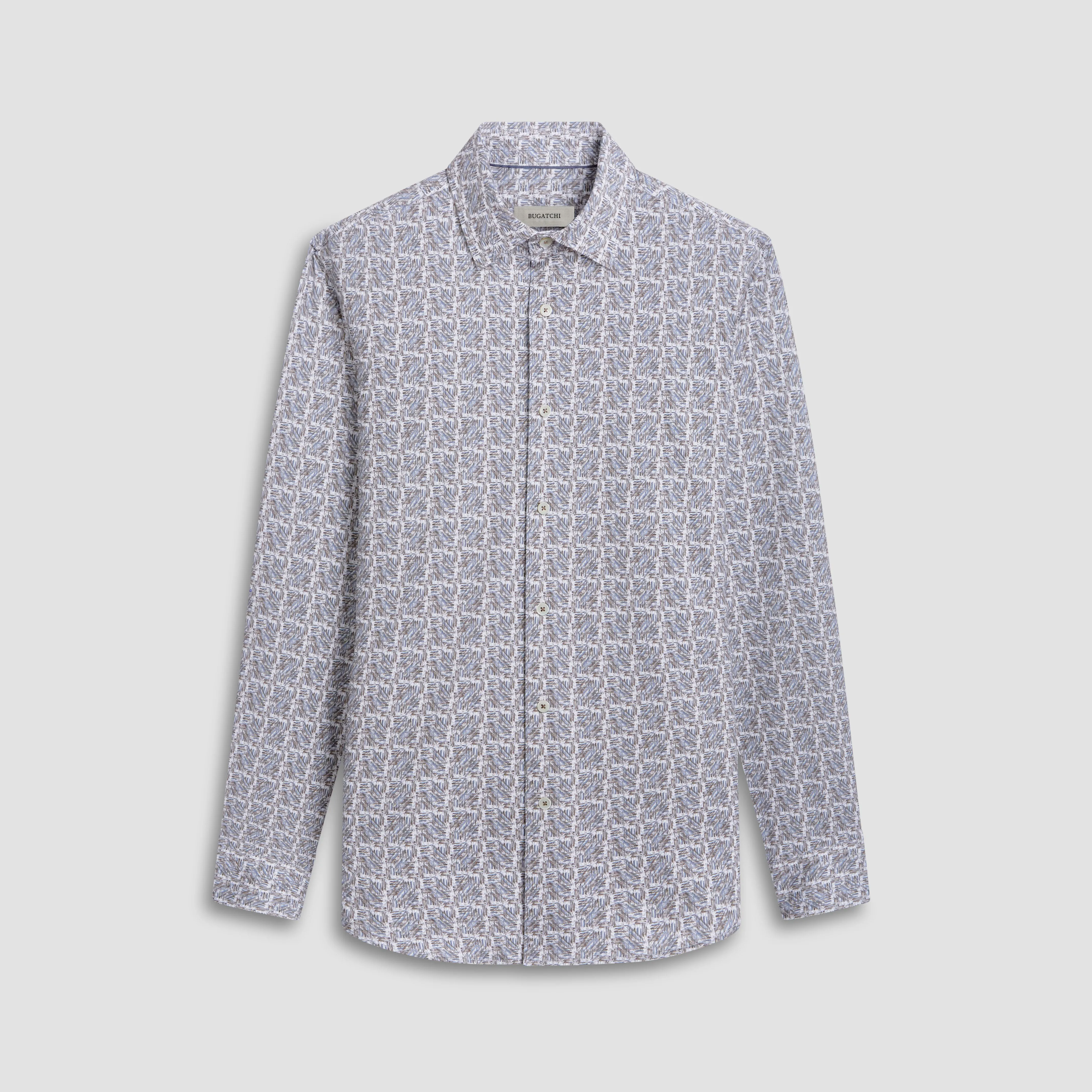 James Checkered OoohCotton Shirt sold by Bugatchi