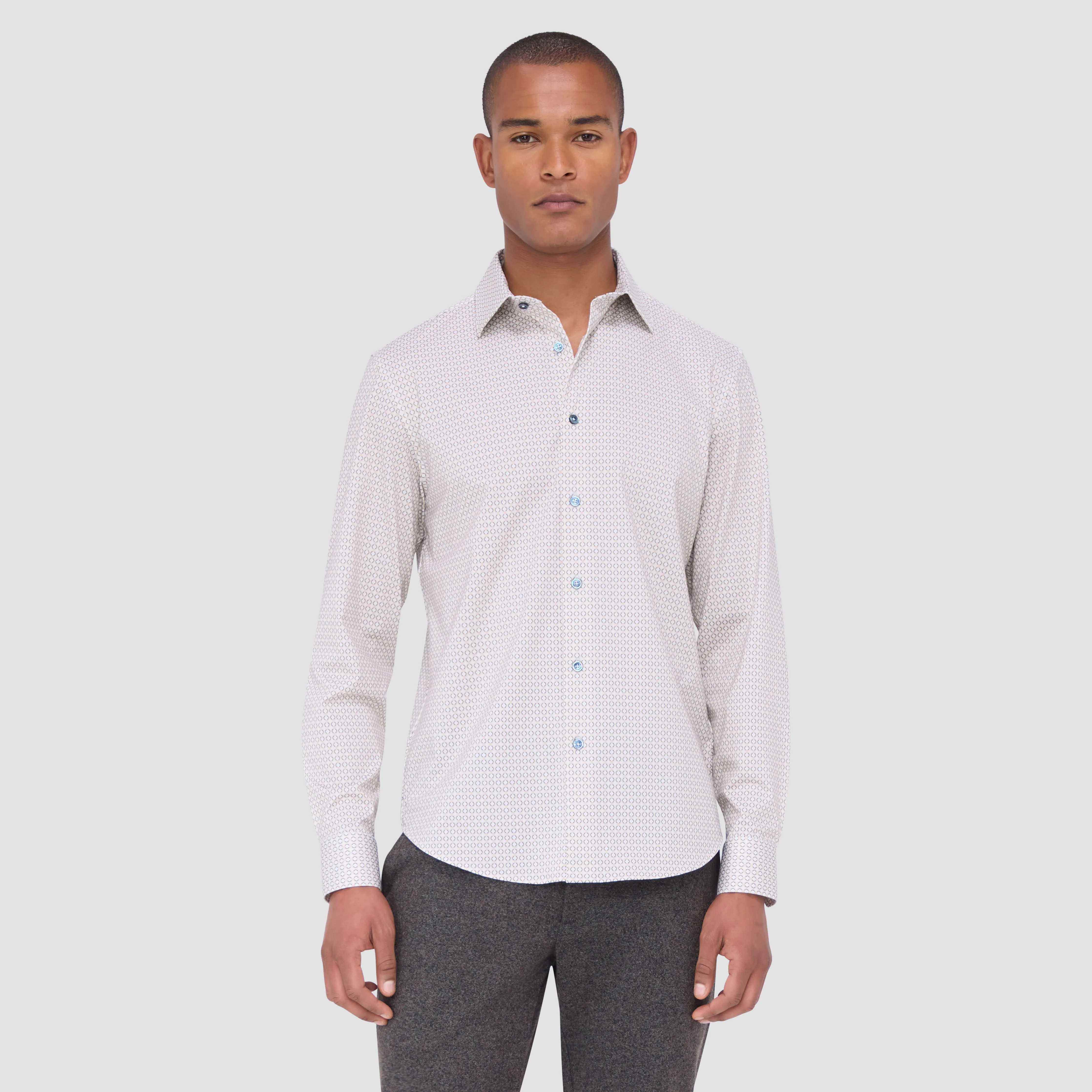 James Geometric OoohCotton Shirt sold by Bugatchi product image thumbnail 2