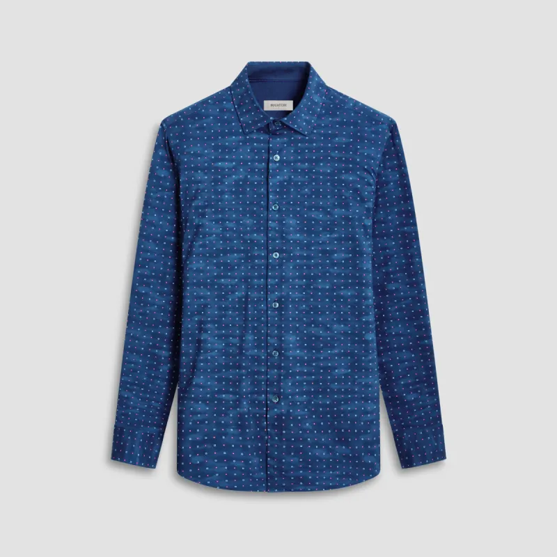 Jimmy Double Sided Geometric/Solid OoohCotton Shirt sold by Bugatchi