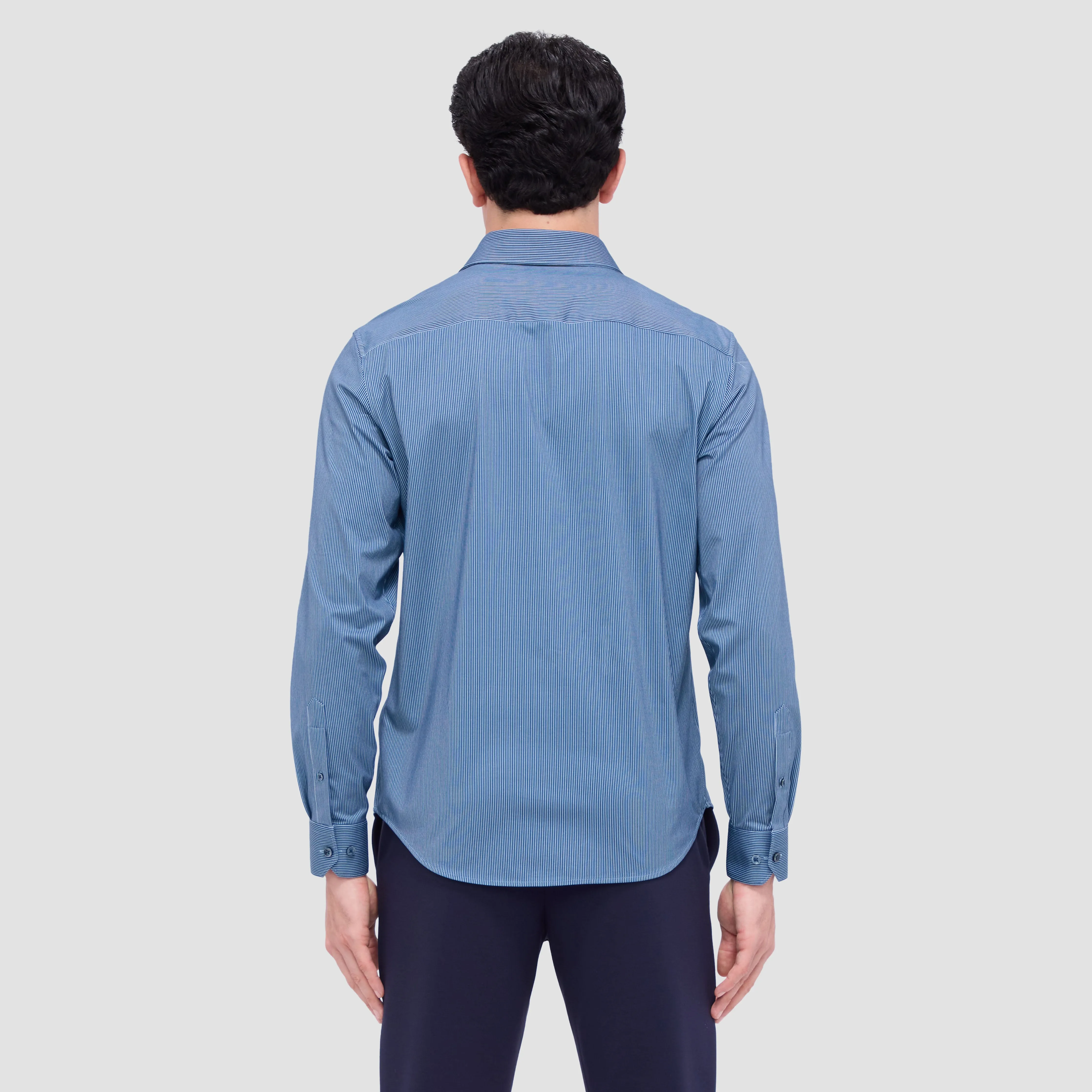 James Striped OoohCotton Shirt sold by Bugatchi product image thumbnail 4