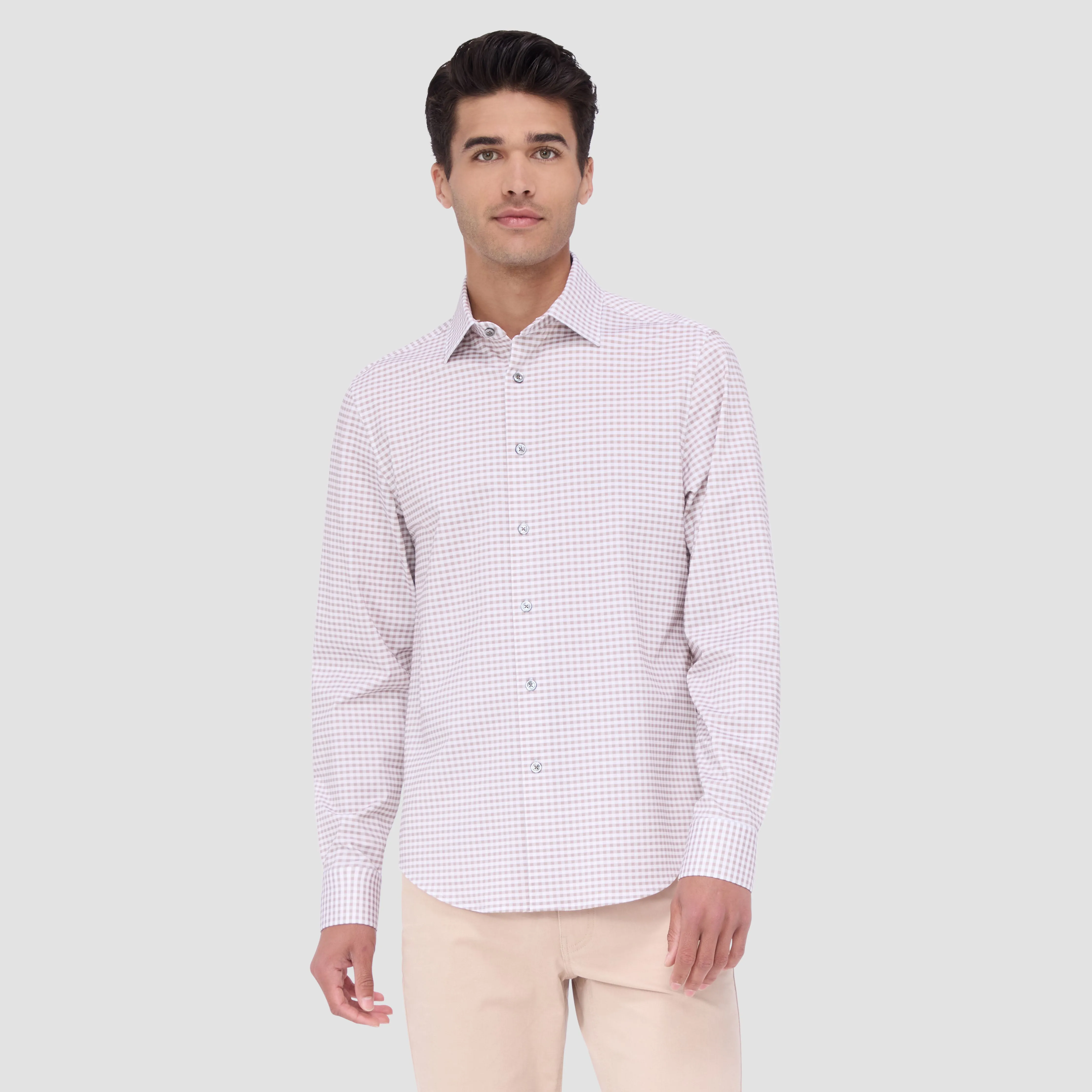 James Gingham OoohCotton Shirt sold by Bugatchi product image thumbnail 2