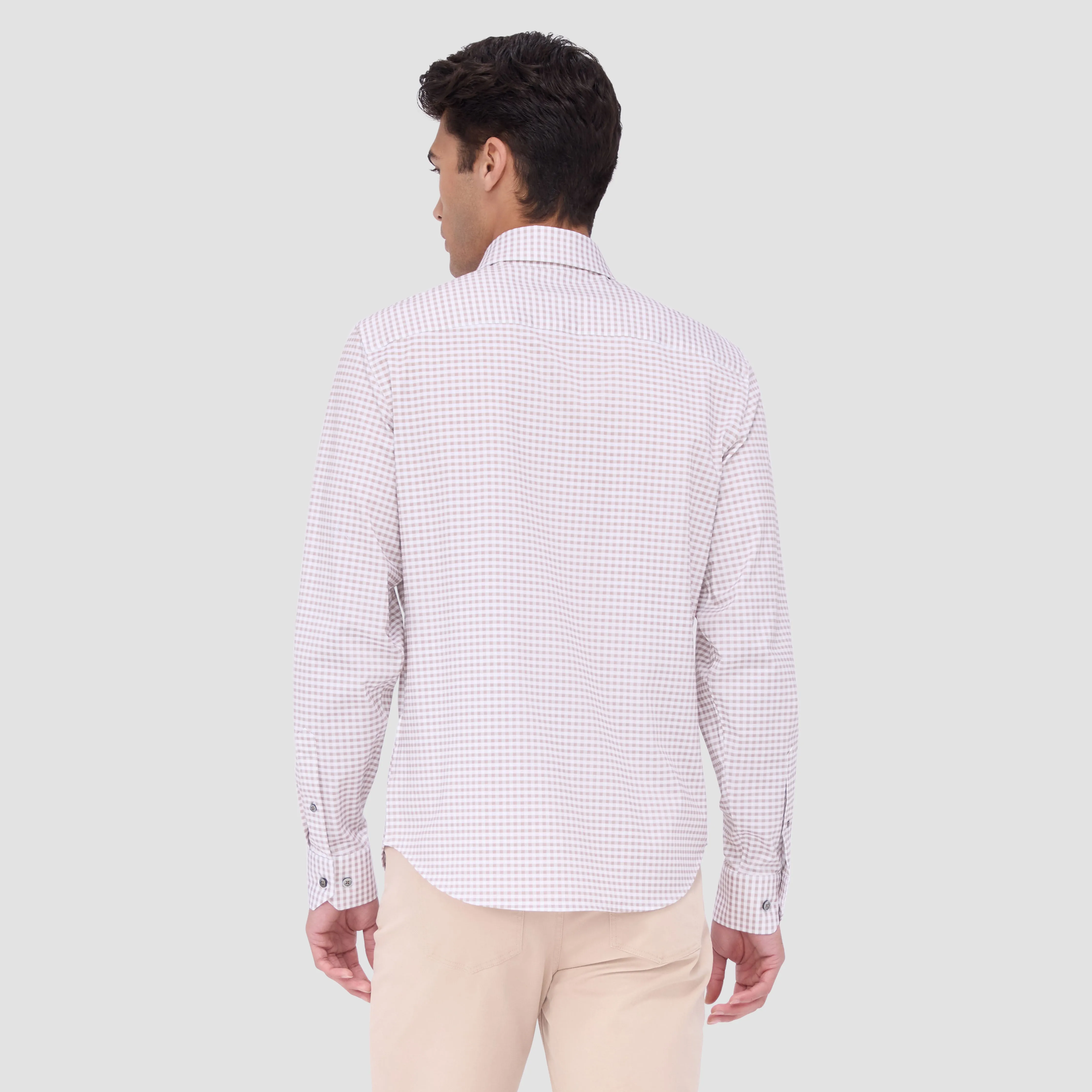 James Gingham OoohCotton Shirt sold by Bugatchi product image thumbnail 4