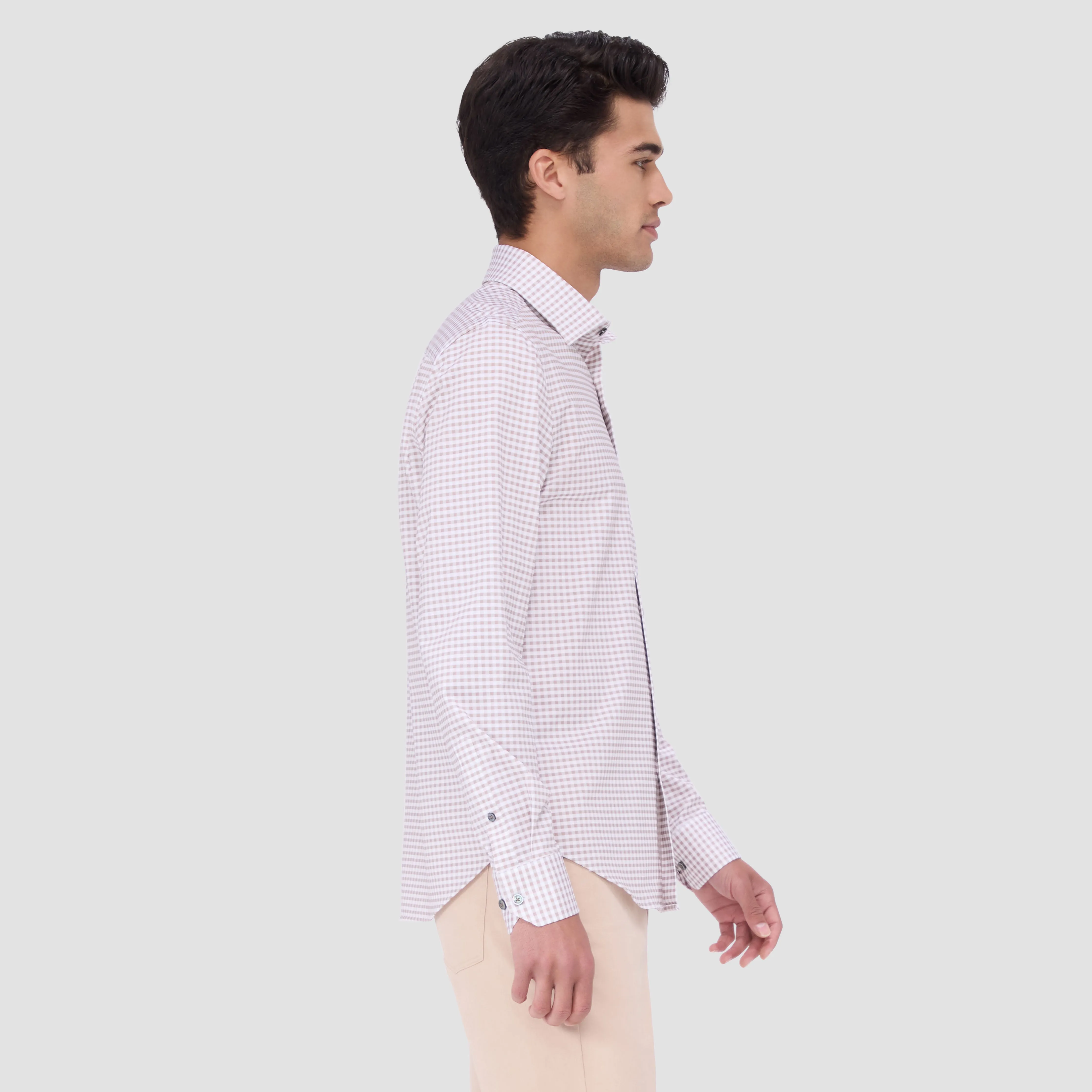 James Gingham OoohCotton Shirt sold by Bugatchi product image thumbnail 3