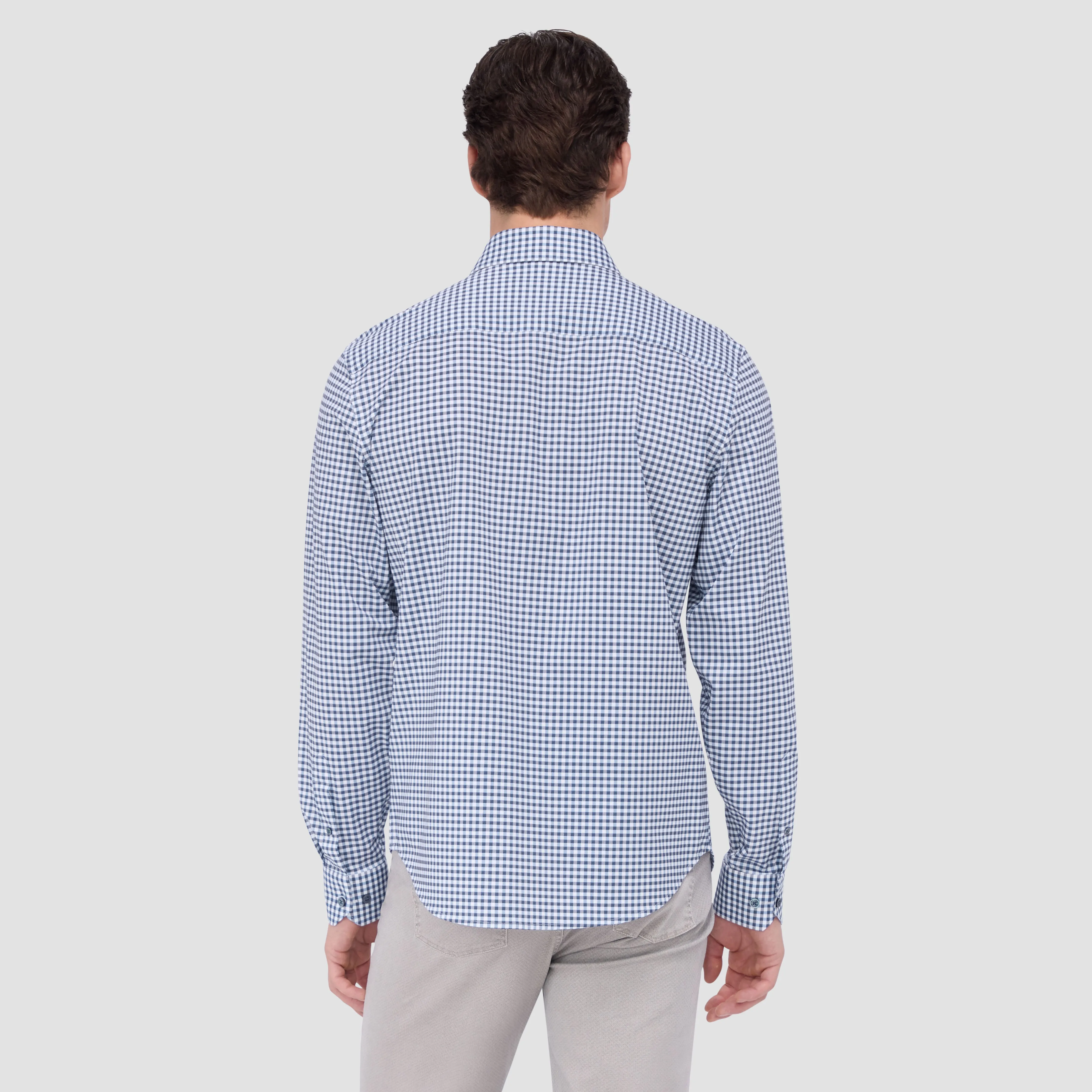 James Gingham OoohCotton Shirt sold by Bugatchi product image thumbnail 4