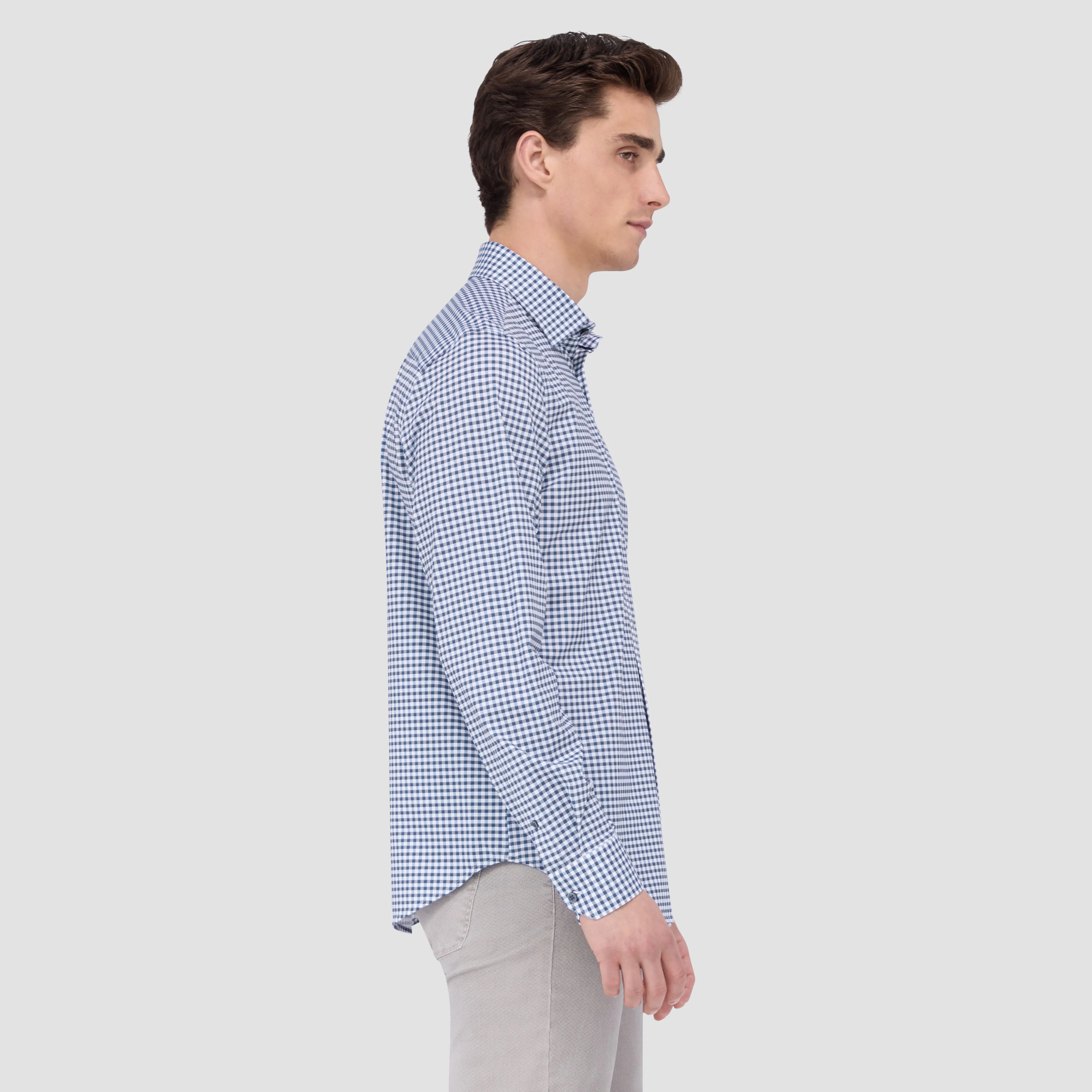 James Gingham OoohCotton Shirt sold by Bugatchi product image thumbnail 3