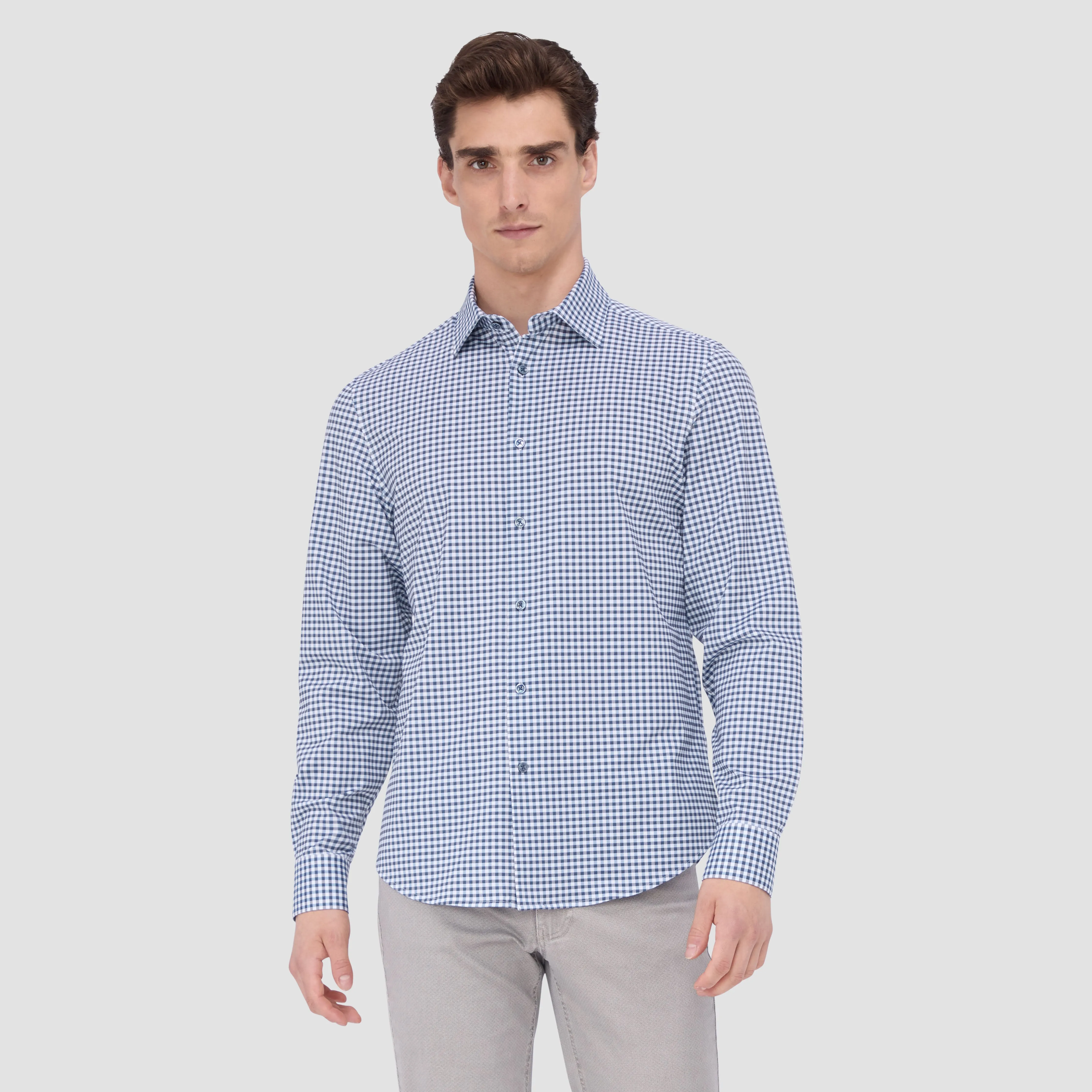 James Gingham OoohCotton Shirt sold by Bugatchi product image thumbnail 2