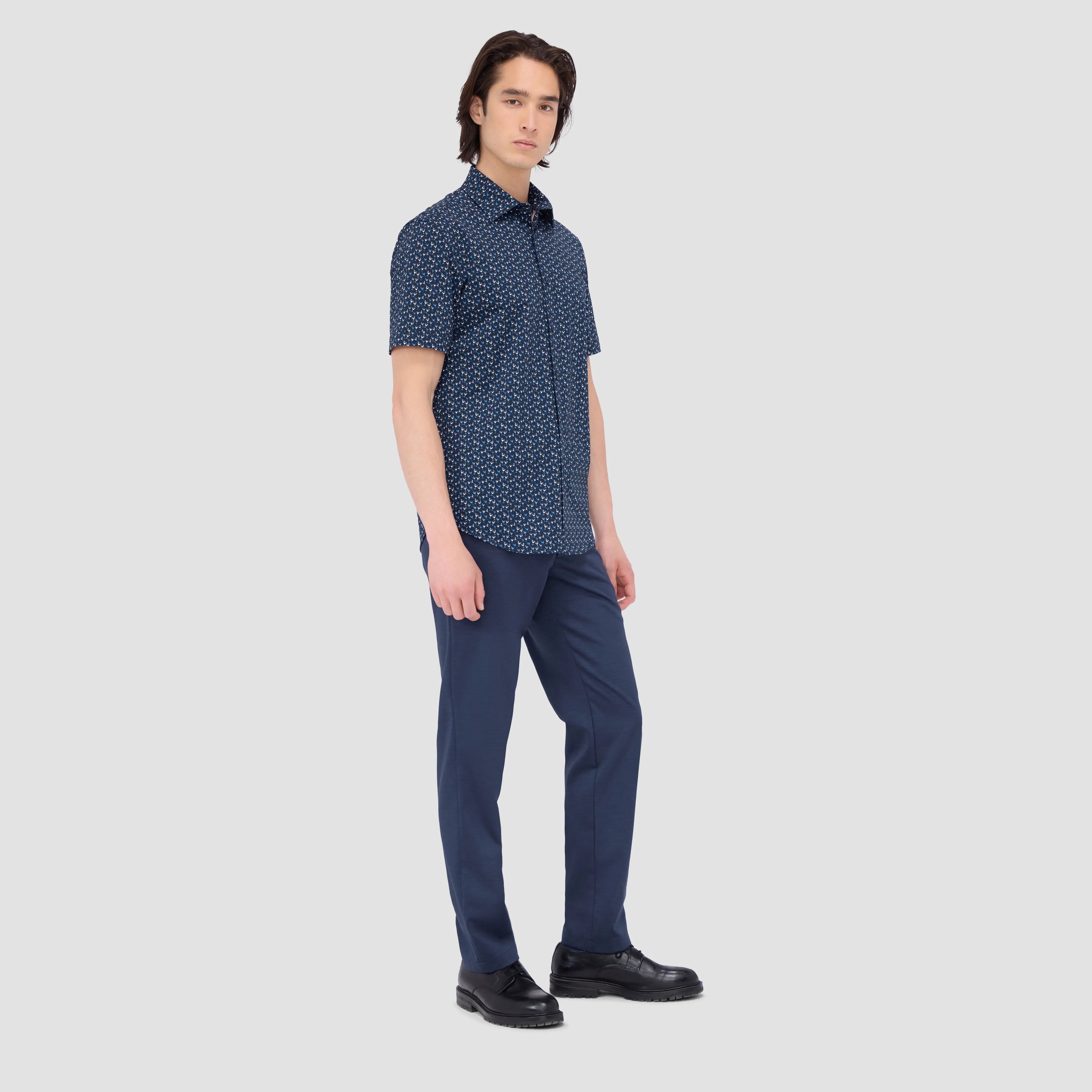 Miles Martini OoohCotton Short Sleeve Shirt sold by Bugatchi product image thumbnail 5