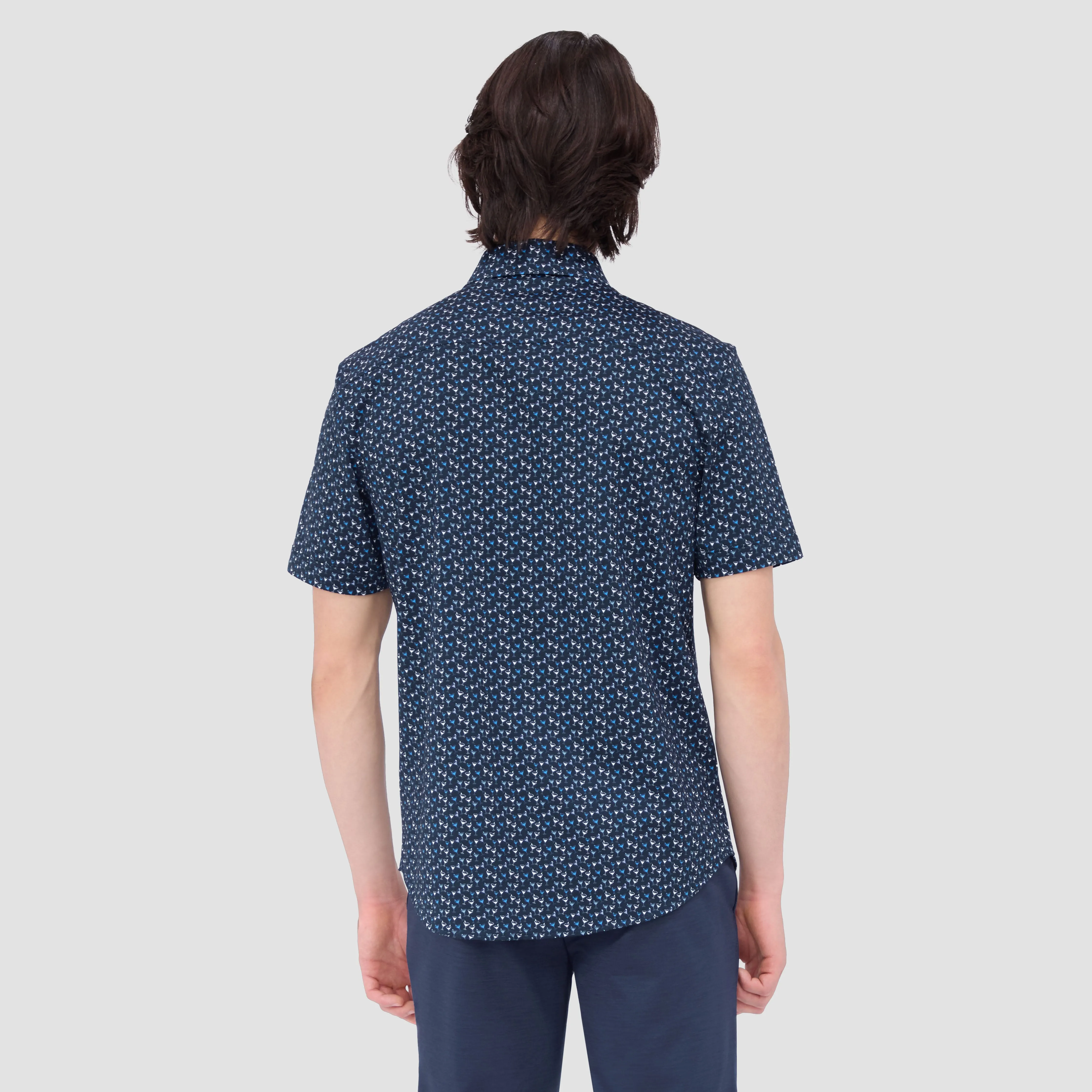 Miles Martini OoohCotton Short Sleeve Shirt sold by Bugatchi product image thumbnail 4