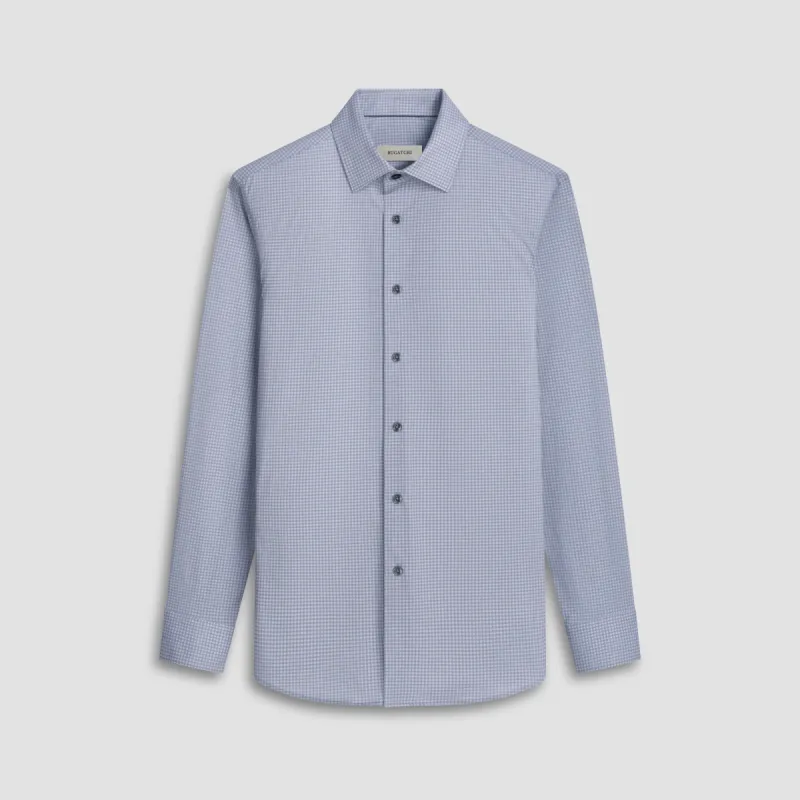 James Mini Check OoohCotton Shirt sold by Bugatchi