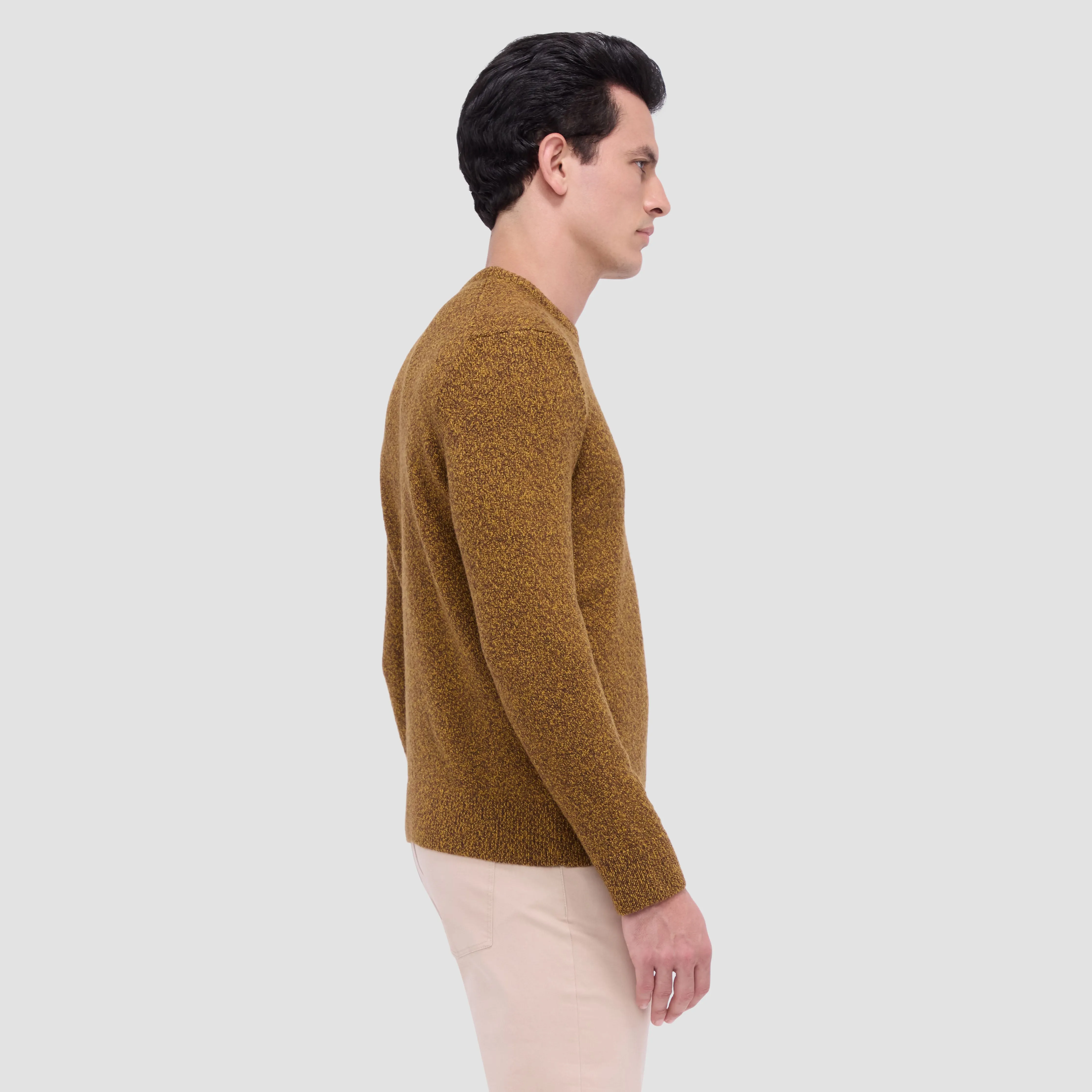 Heathered Crew Neck Sweater sold by Bugatchi product image thumbnail 3