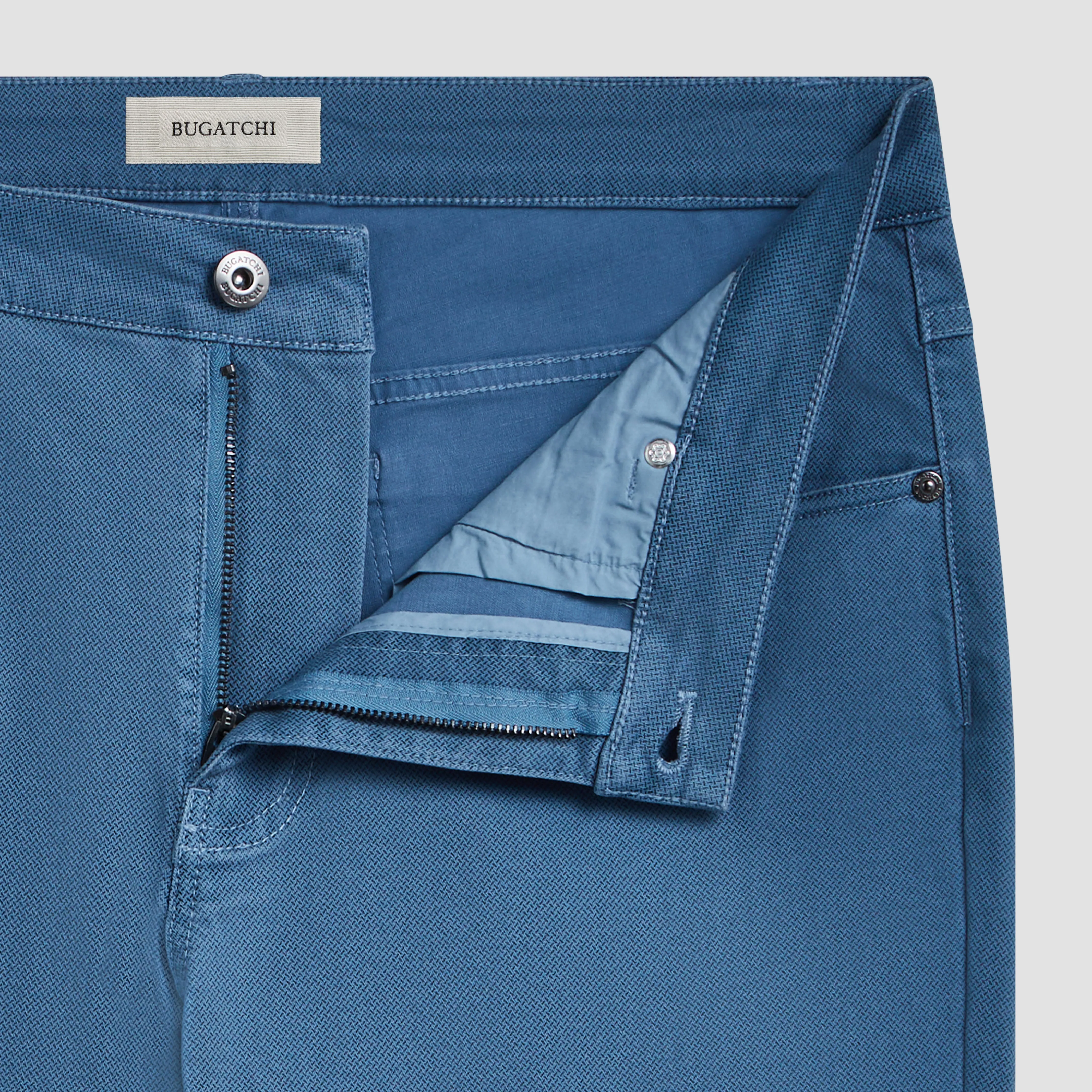 Preston Micro Basketweave Printed Five-Pocket Pants sold by Bugatchi product image thumbnail 3