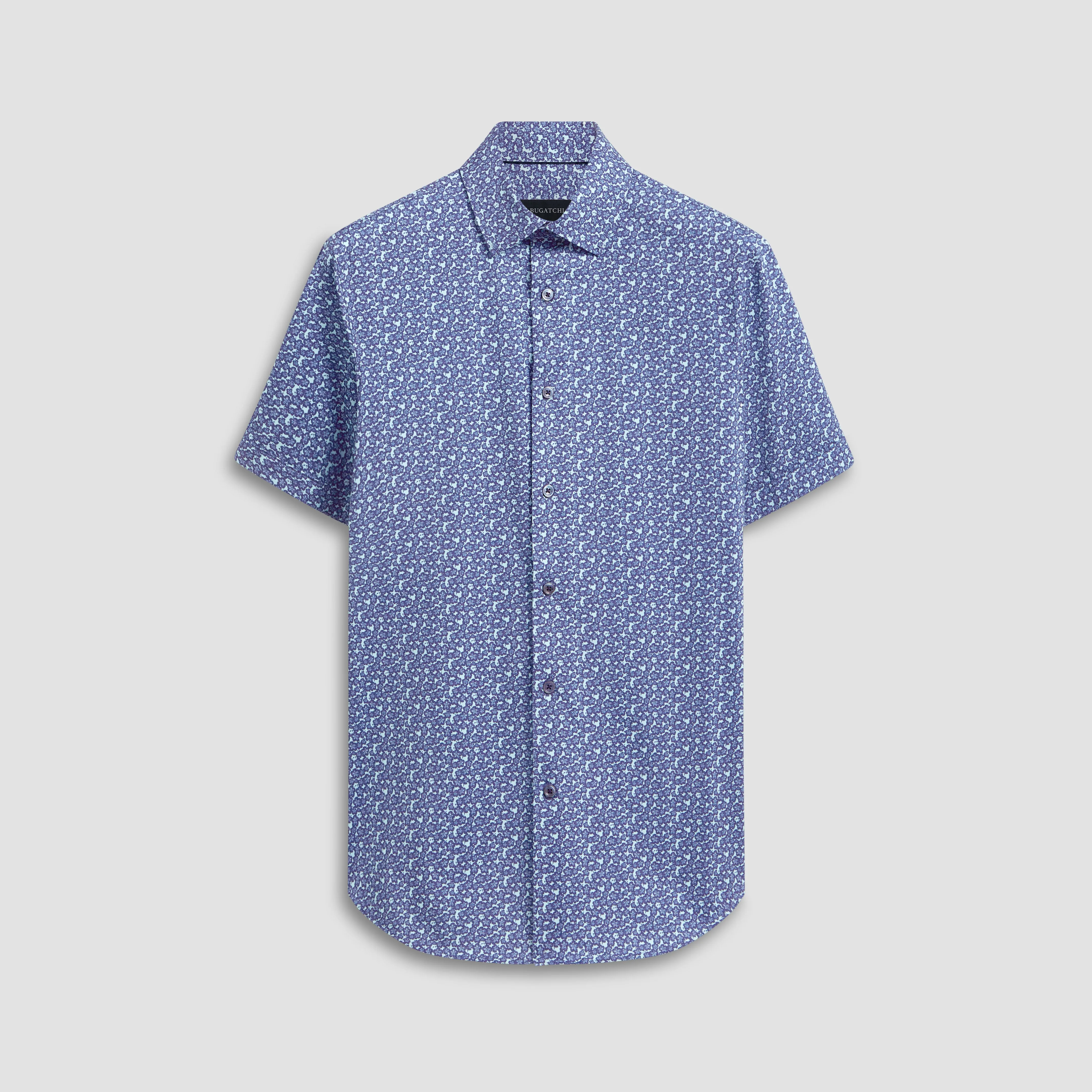 Miles Floral OoohCotton Short Sleeve Shirt sold by Bugatchi