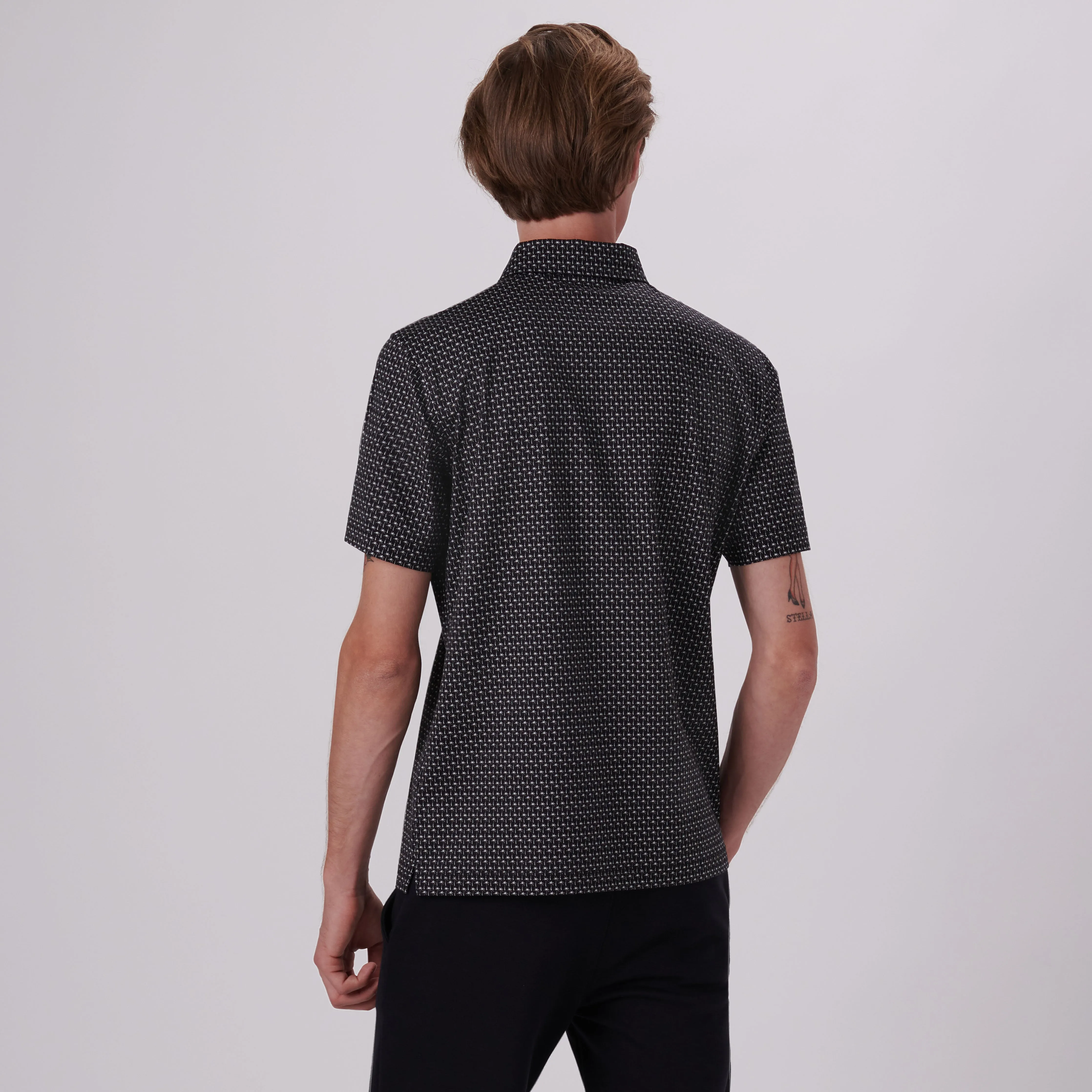 Victor Palm Trees Print OoohCotton Polo sold by Bugatchi product image thumbnail 4