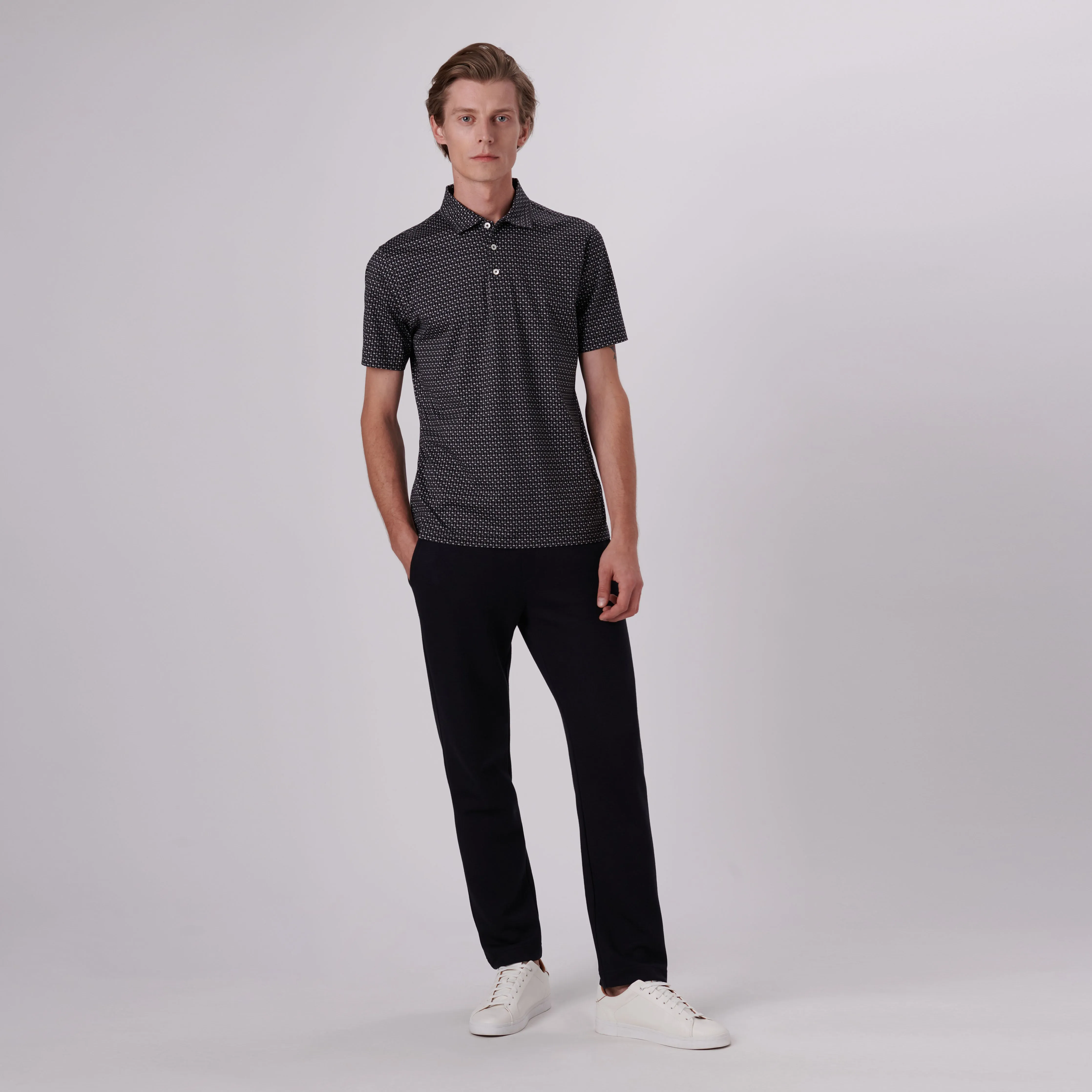 Victor Palm Trees Print OoohCotton Polo sold by Bugatchi product image thumbnail 5