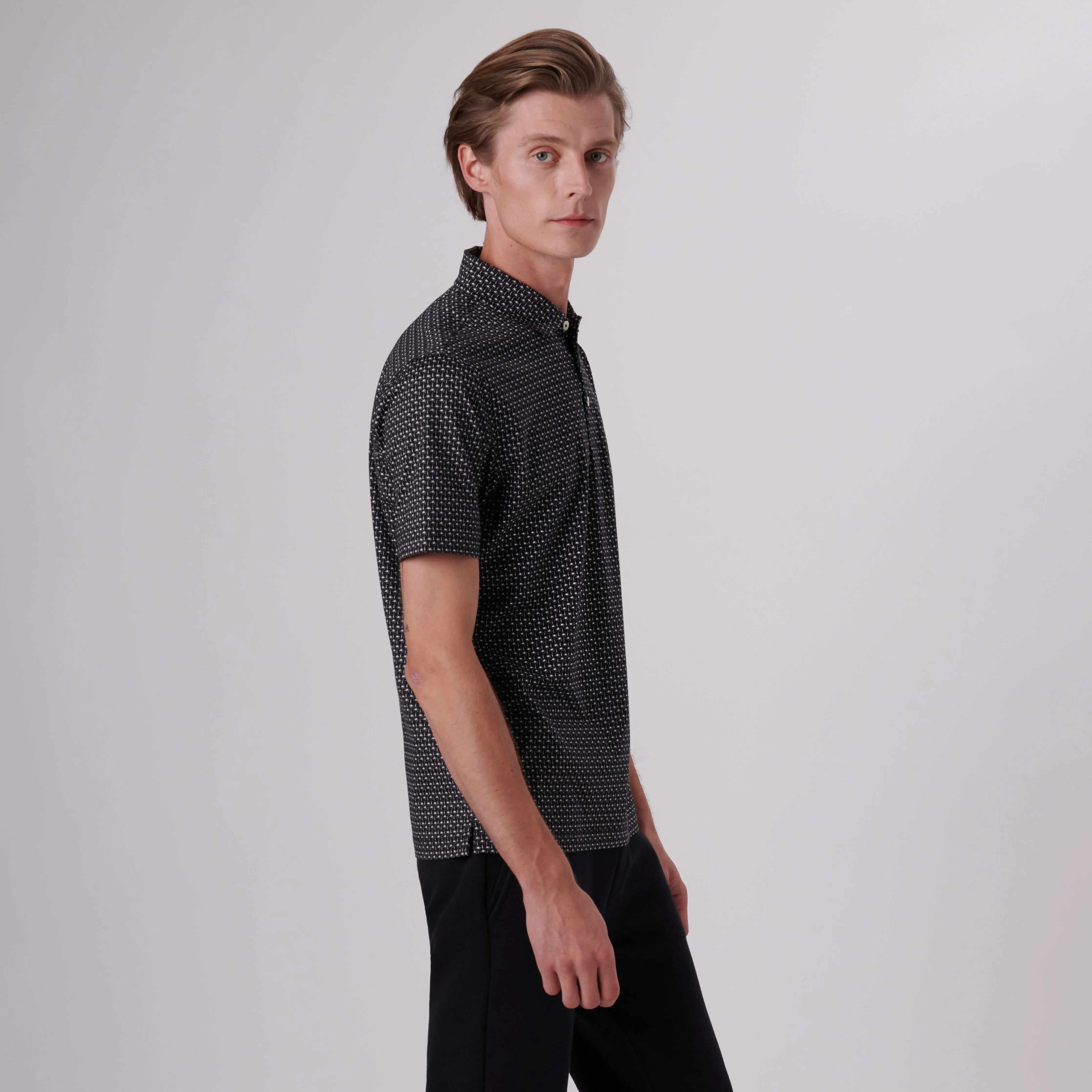 Victor Palm Trees Print OoohCotton Polo sold by Bugatchi product image thumbnail 3