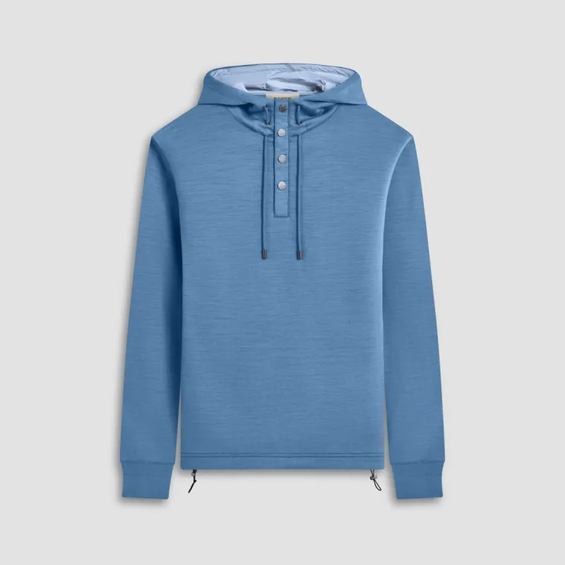 Solid Quarter-Zip Pullover Hoodie sold by Bugatchi