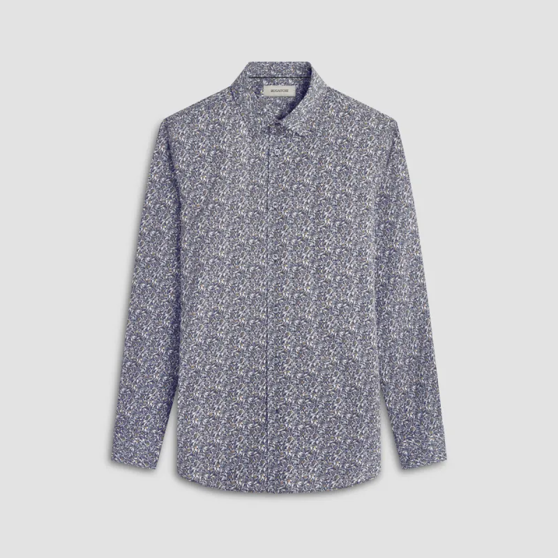 Julian Leaf Print Shirt sold by Bugatchi