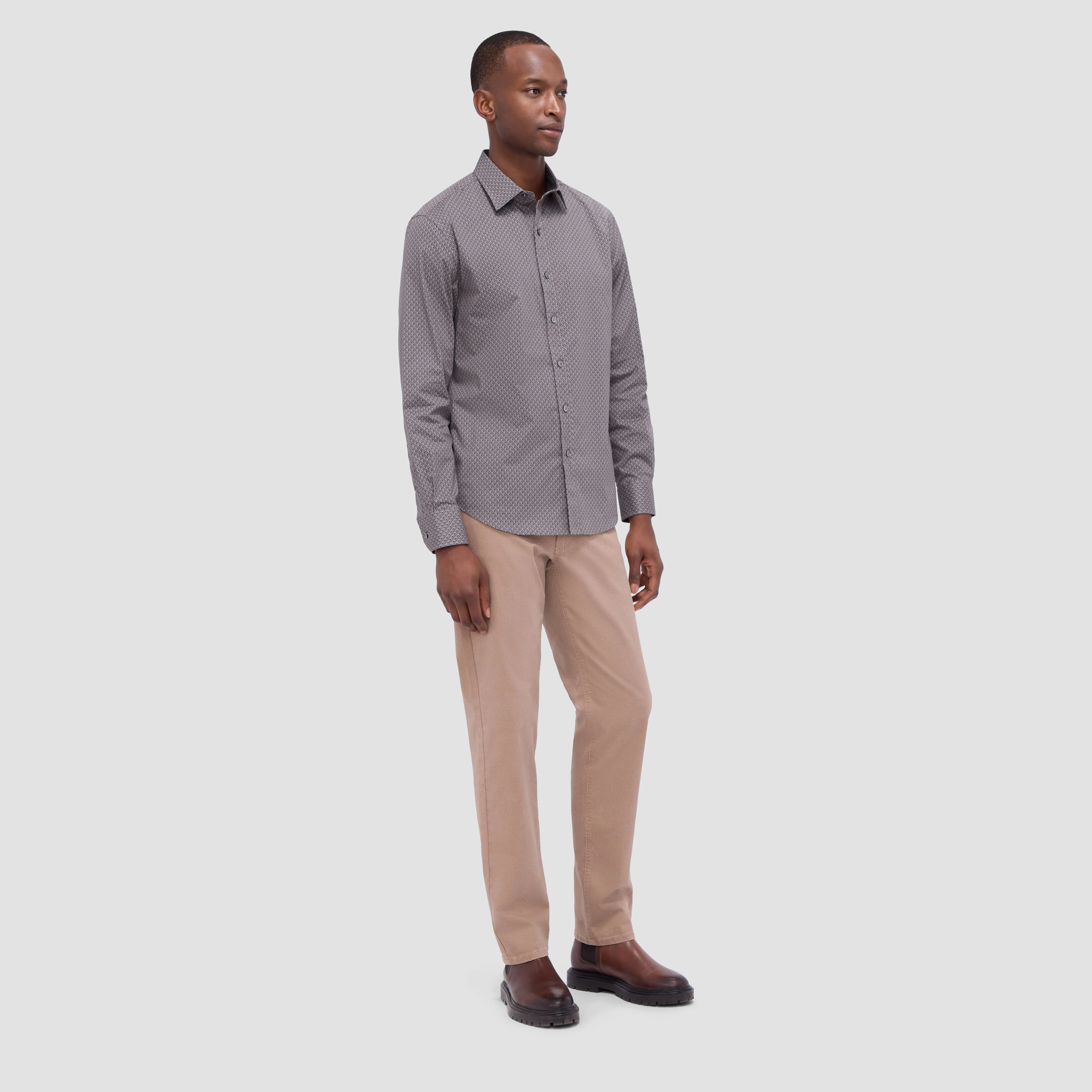Julian Basketweave Shirt sold by Bugatchi product image thumbnail 5