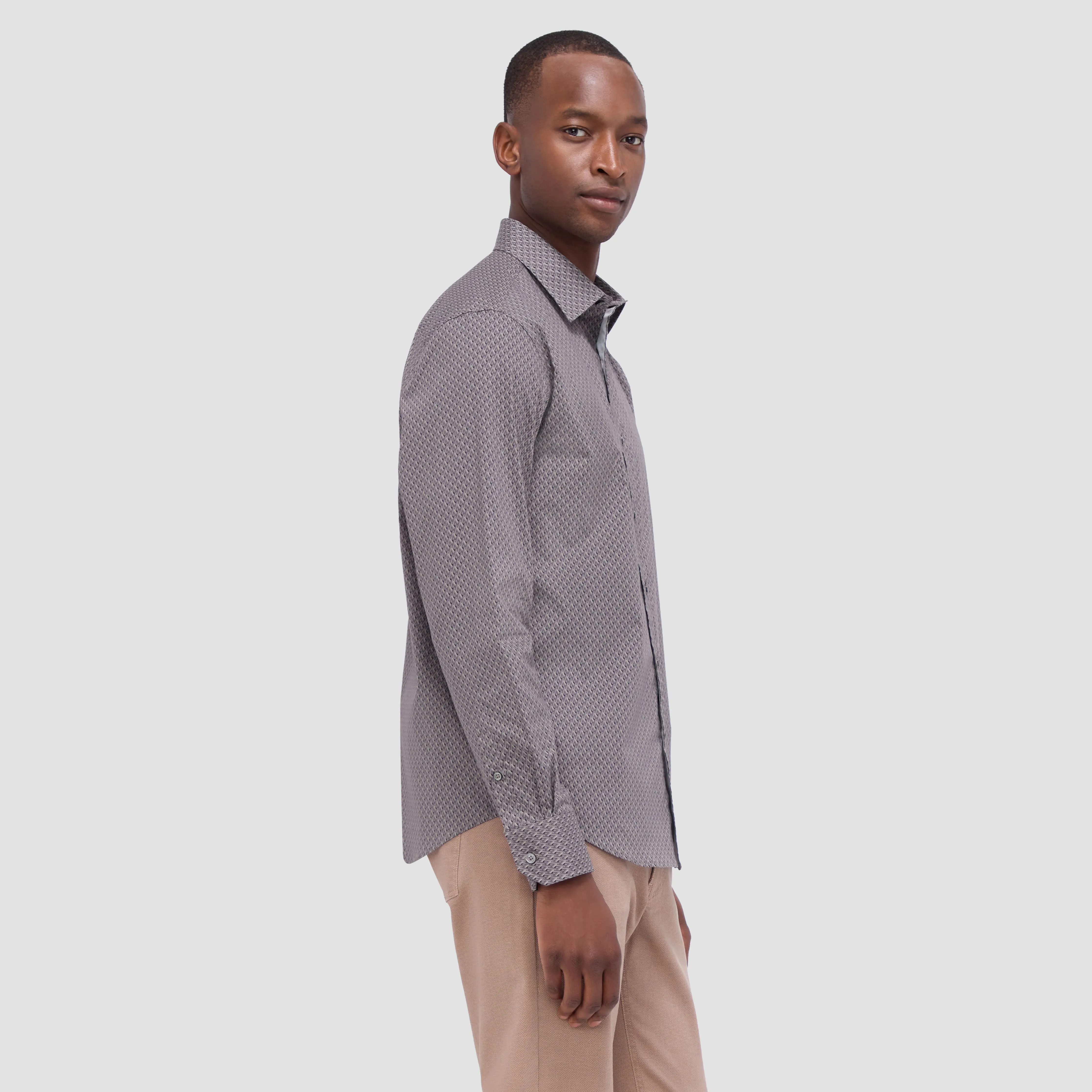 Julian Basketweave Shirt sold by Bugatchi product image thumbnail 3