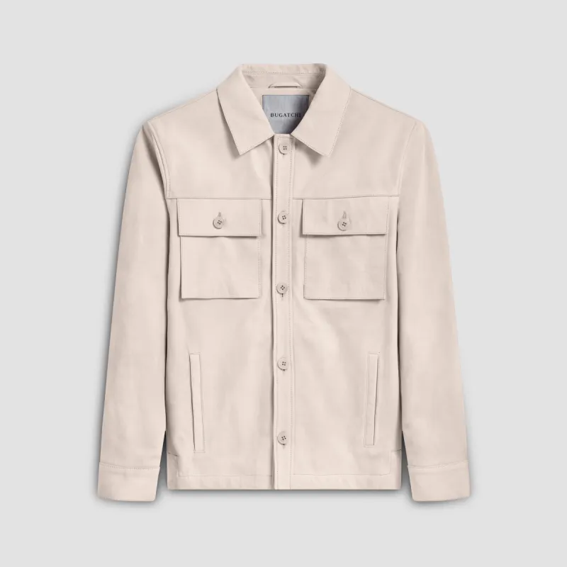 Suede Shirt Jacket sold by Bugatchi