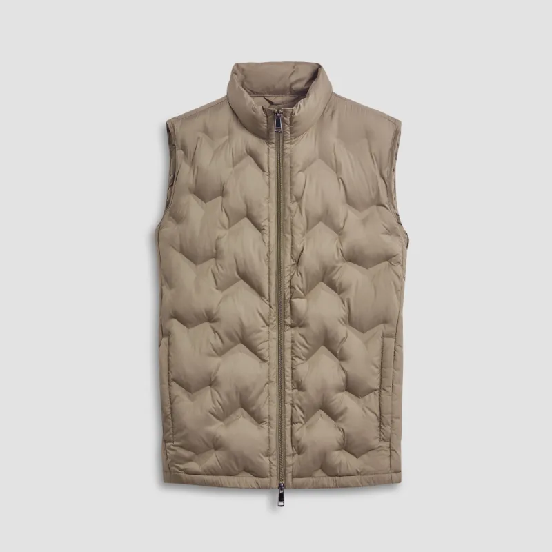 Chevron Quilted Puffer Vest sold by Bugatchi